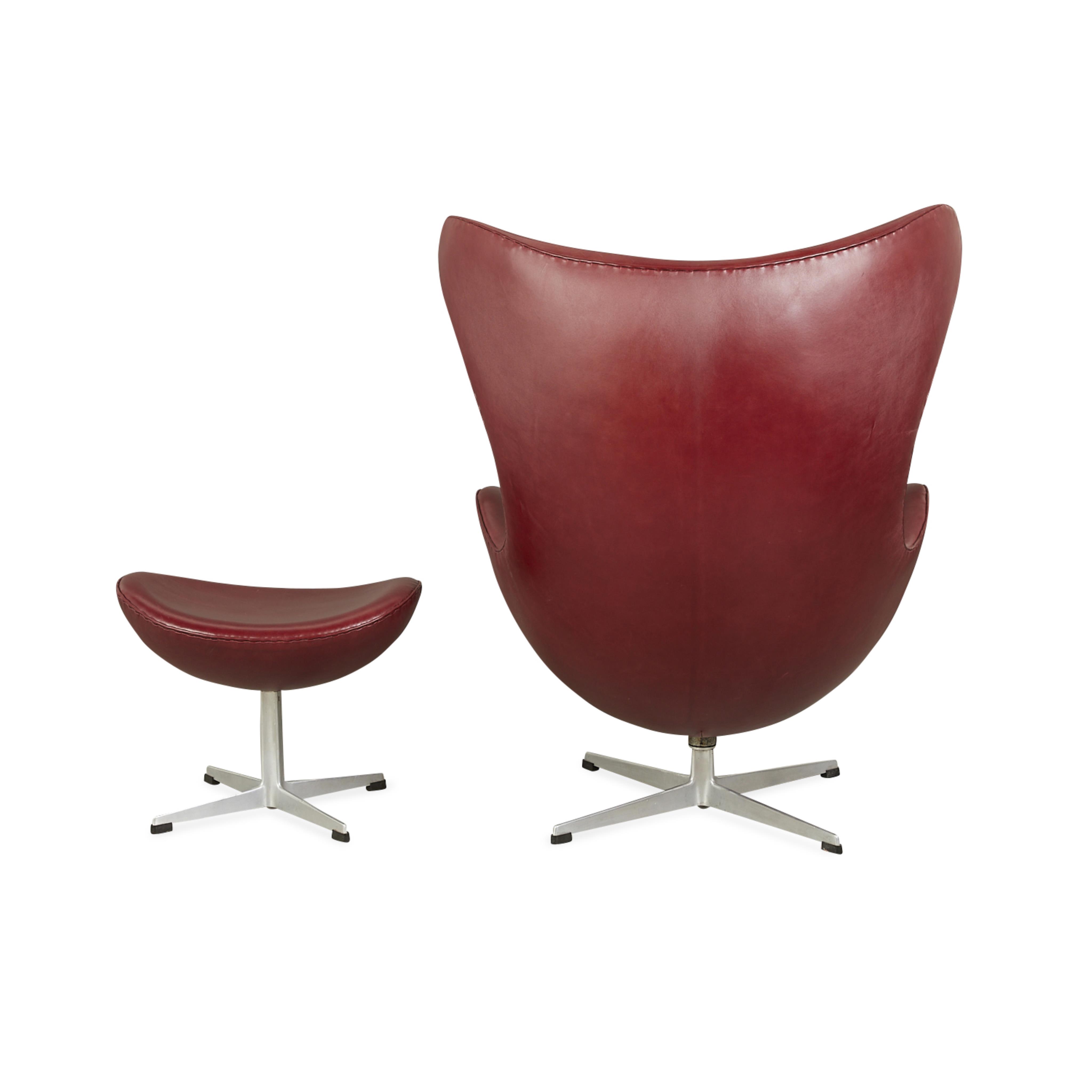 Arne Jacobsen for Hansen Leather Egg Chair 1964 - Image 6 of 17
