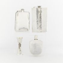 4 Pcs Sterling Silver - Flasks & Cup 23.26 ozt