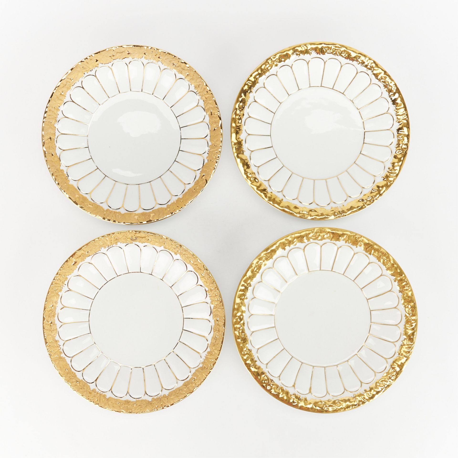 Set 4 Meissen Porcelain "Golden Baroque" Plates - Bild 4 aus 9