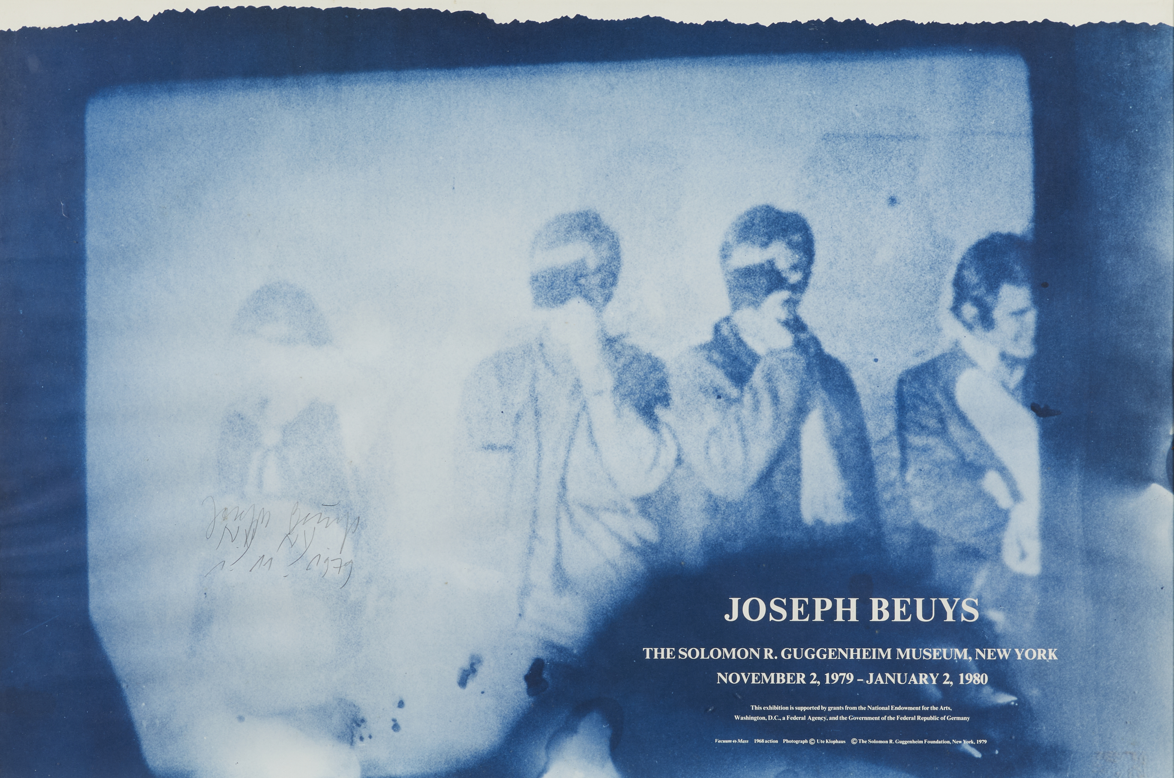 Joseph Beuys Signed Guggenheim Exhibition Poster