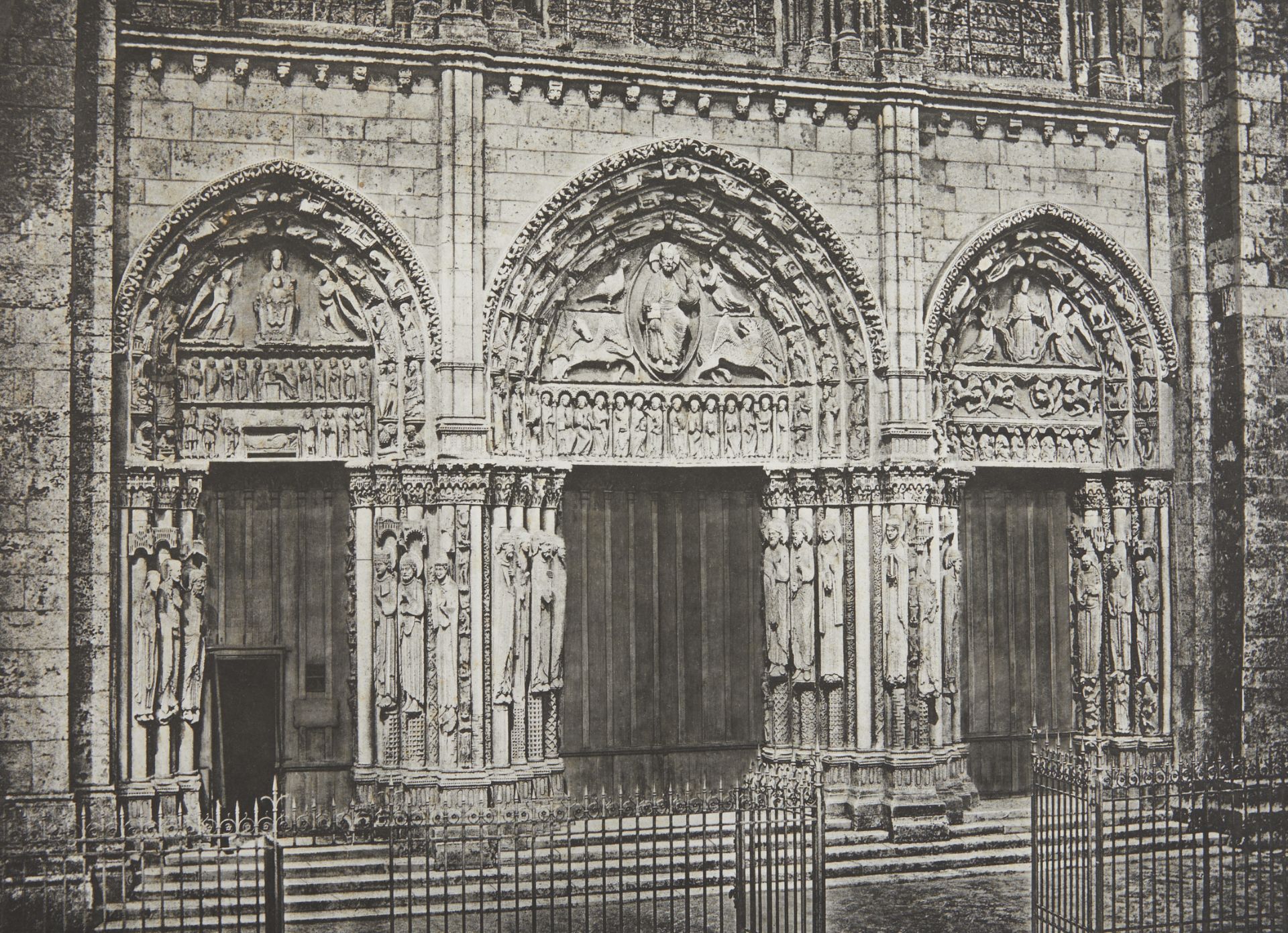 Edouard Baldus "Cathedral de Chartes" Heliogravure