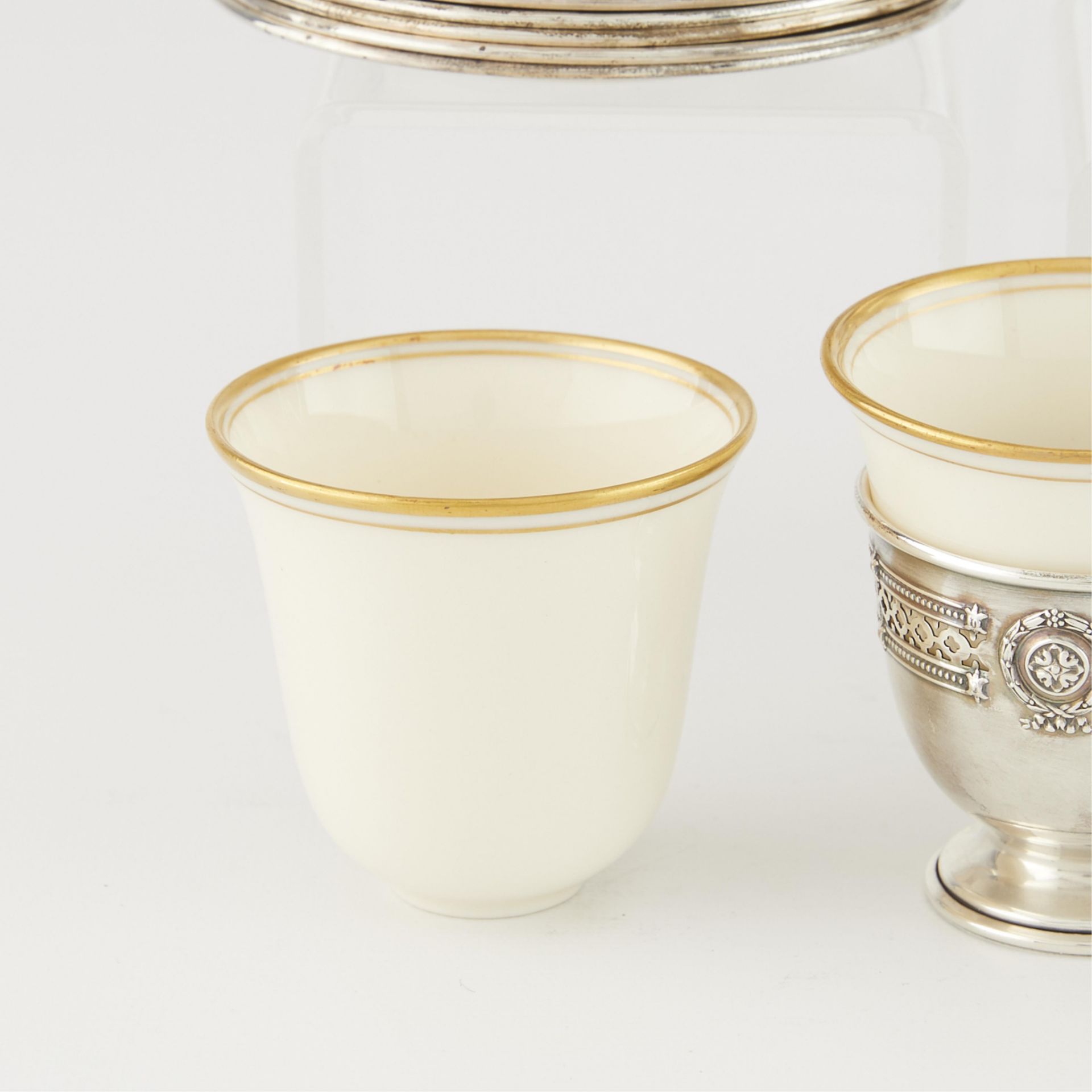 Set Sterling & Porcelain Demitasse Cups 17.7 ozt - Bild 7 aus 13