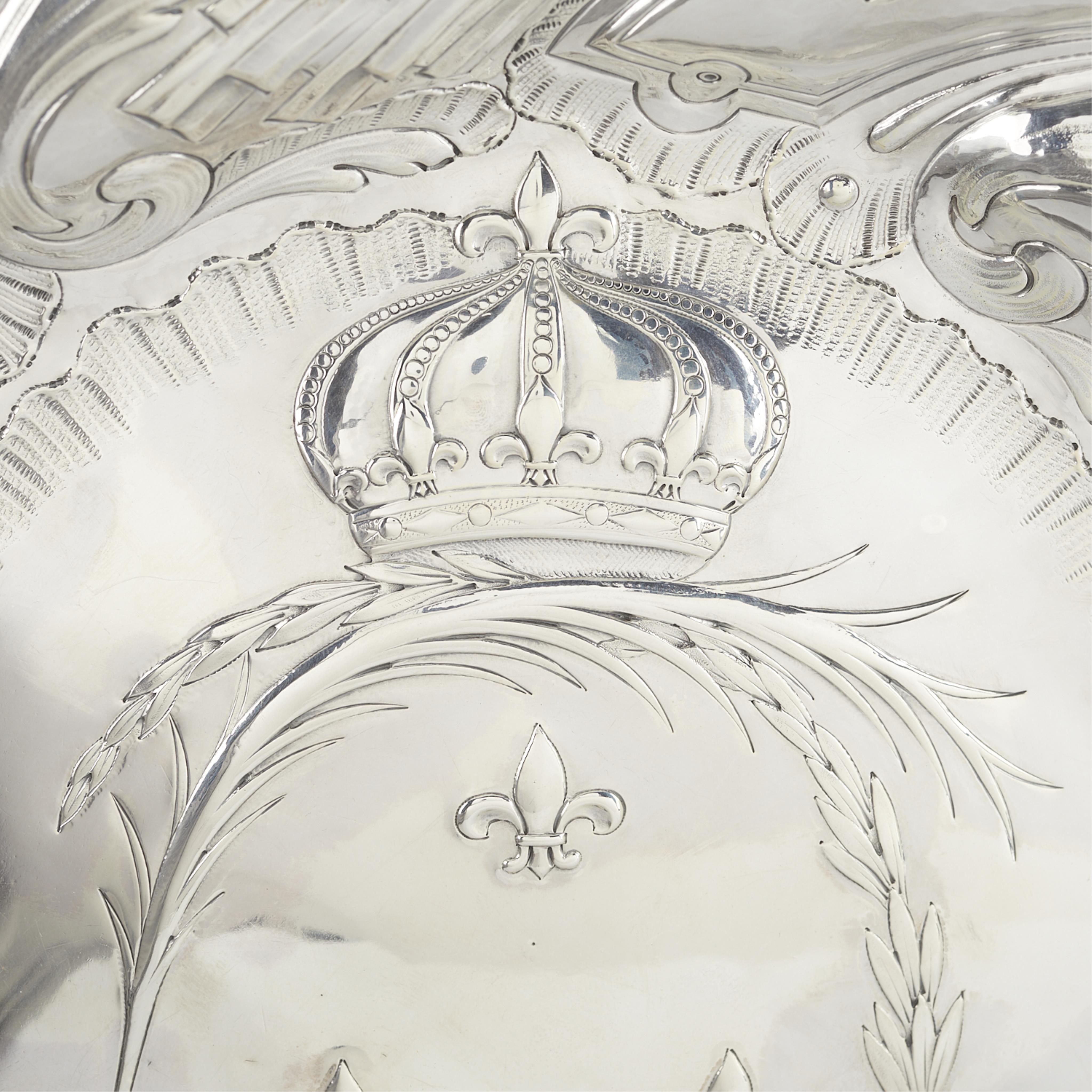 French Sterling Silver Platter 30.8 ozt - Image 4 of 5