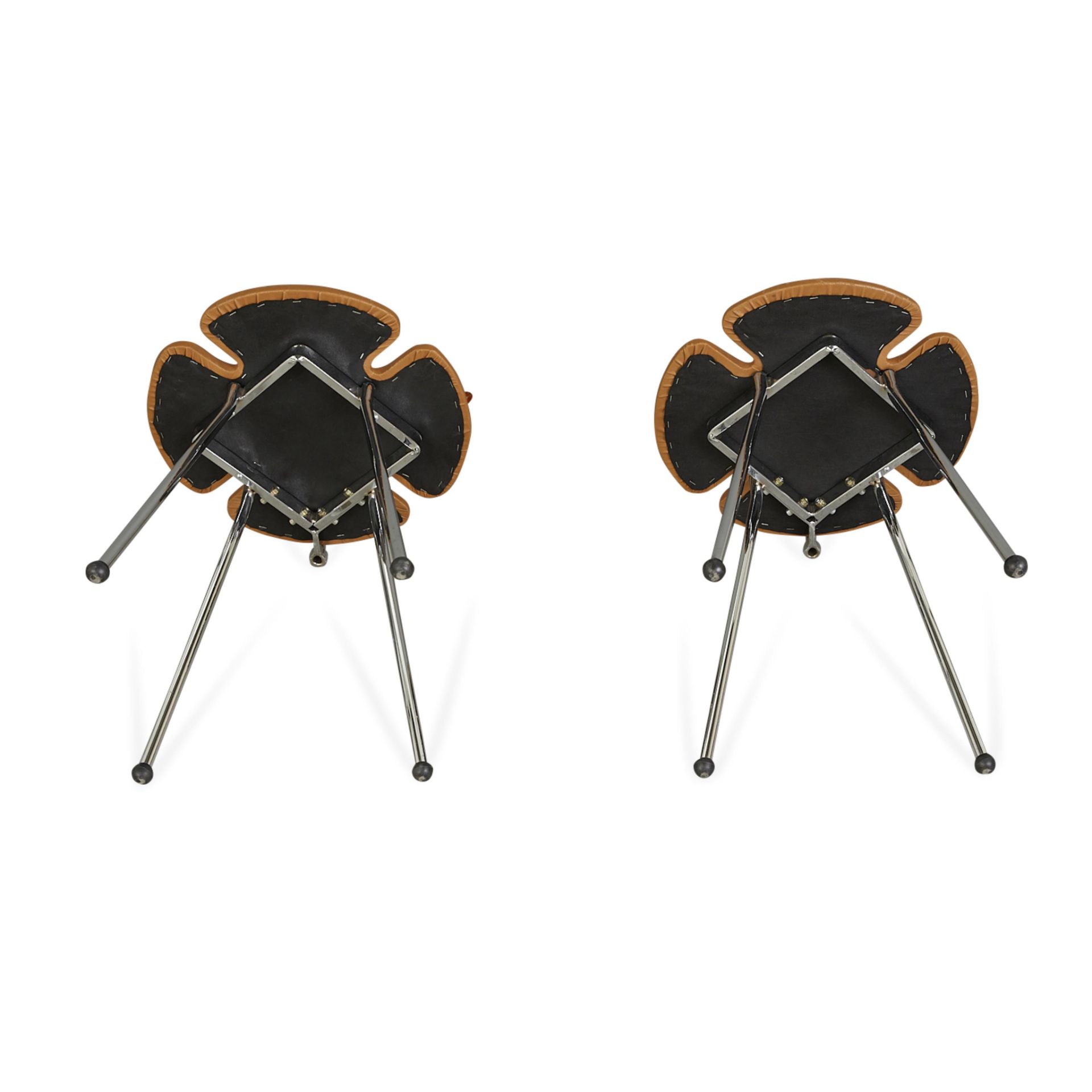 Pair Italian Effezeta "Clover" Chairs ca. 1970s - Bild 9 aus 15