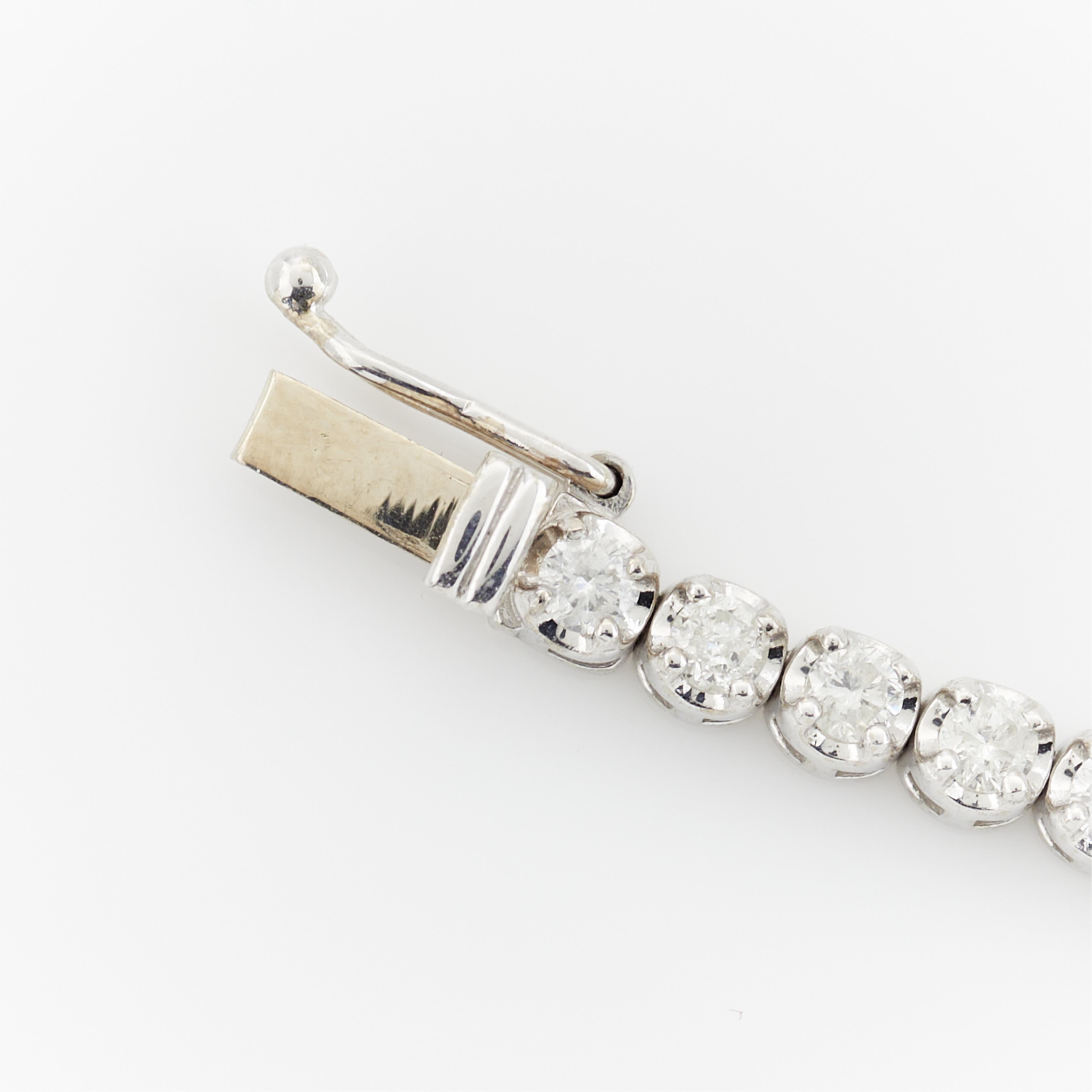 14k White Gold Diamond Necklace - 7.65 Ctw - Image 7 of 8