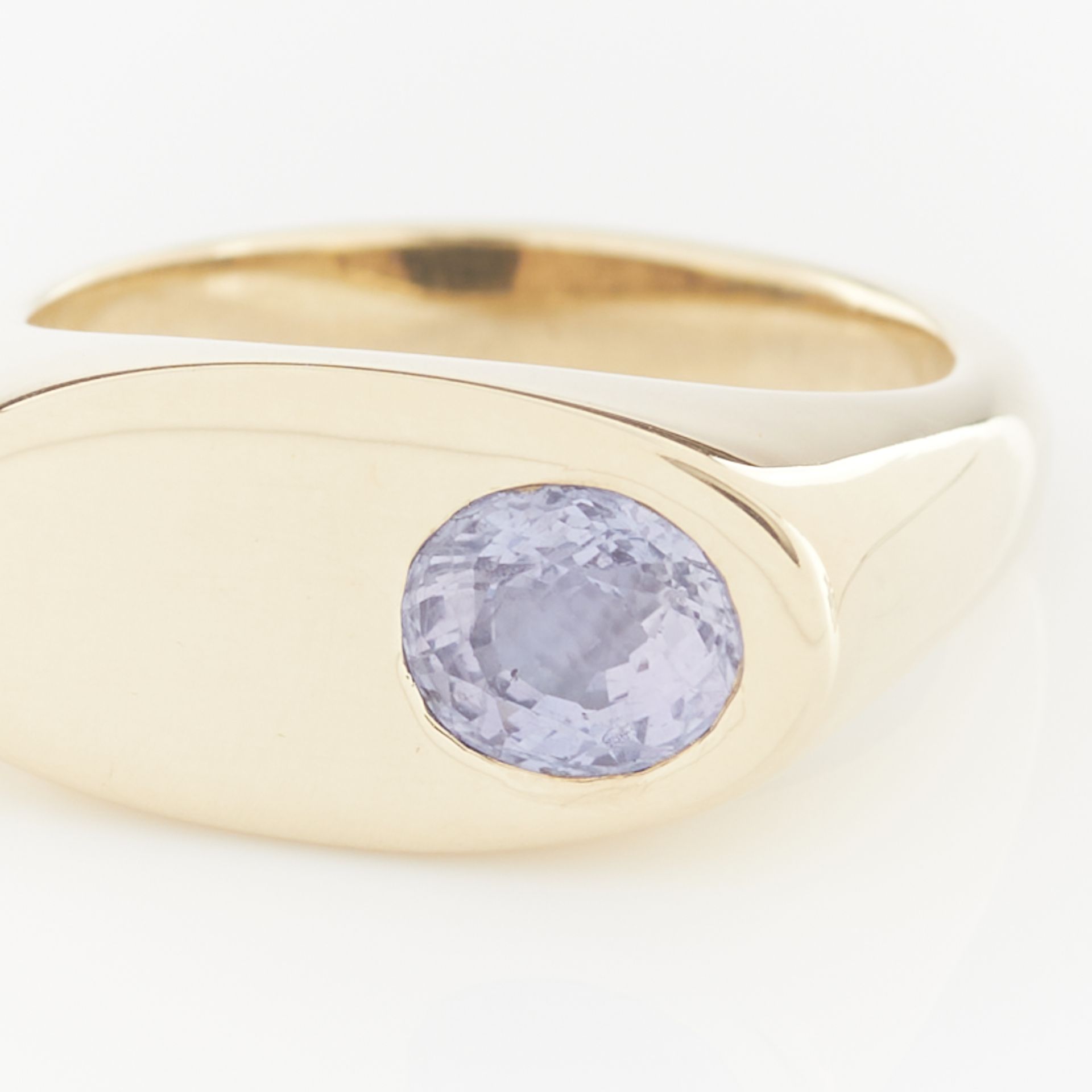 14k Yellow Gold & Purple Sapphire Ring - Bild 3 aus 10