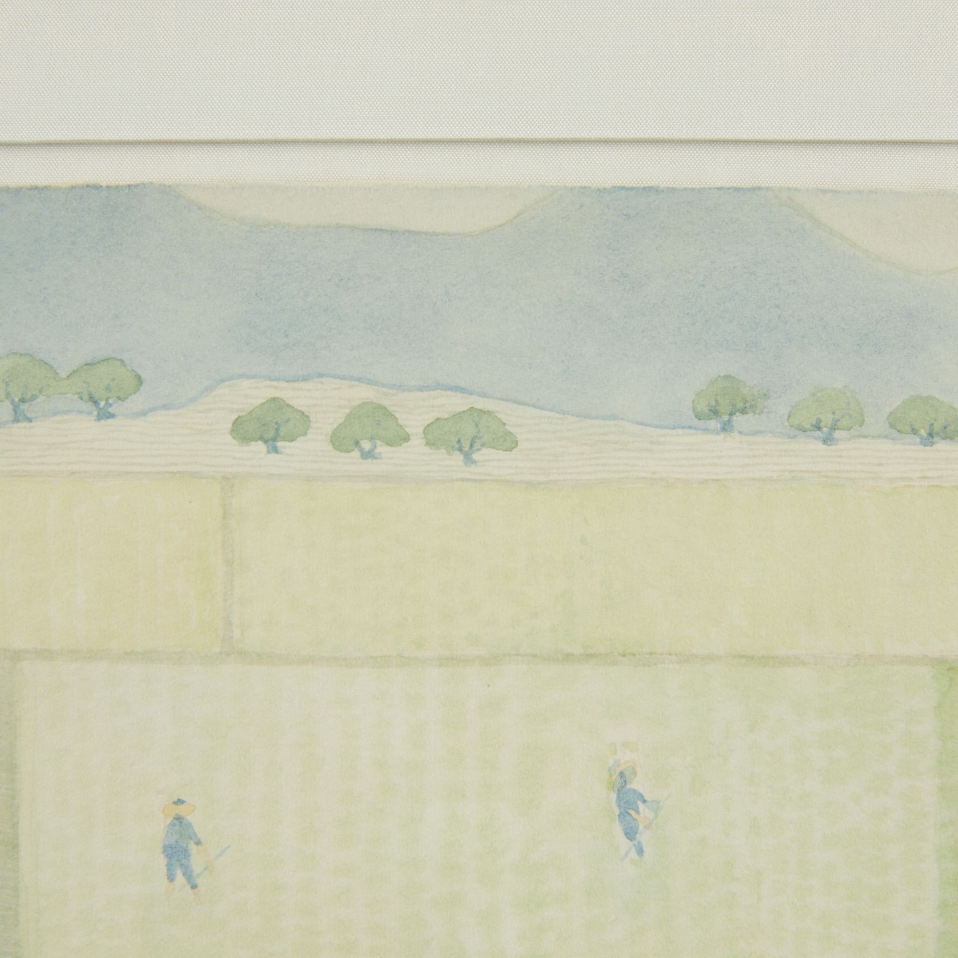 Claire A. Khalil "S. Chinese Rice Lands" Painting - Image 5 of 7