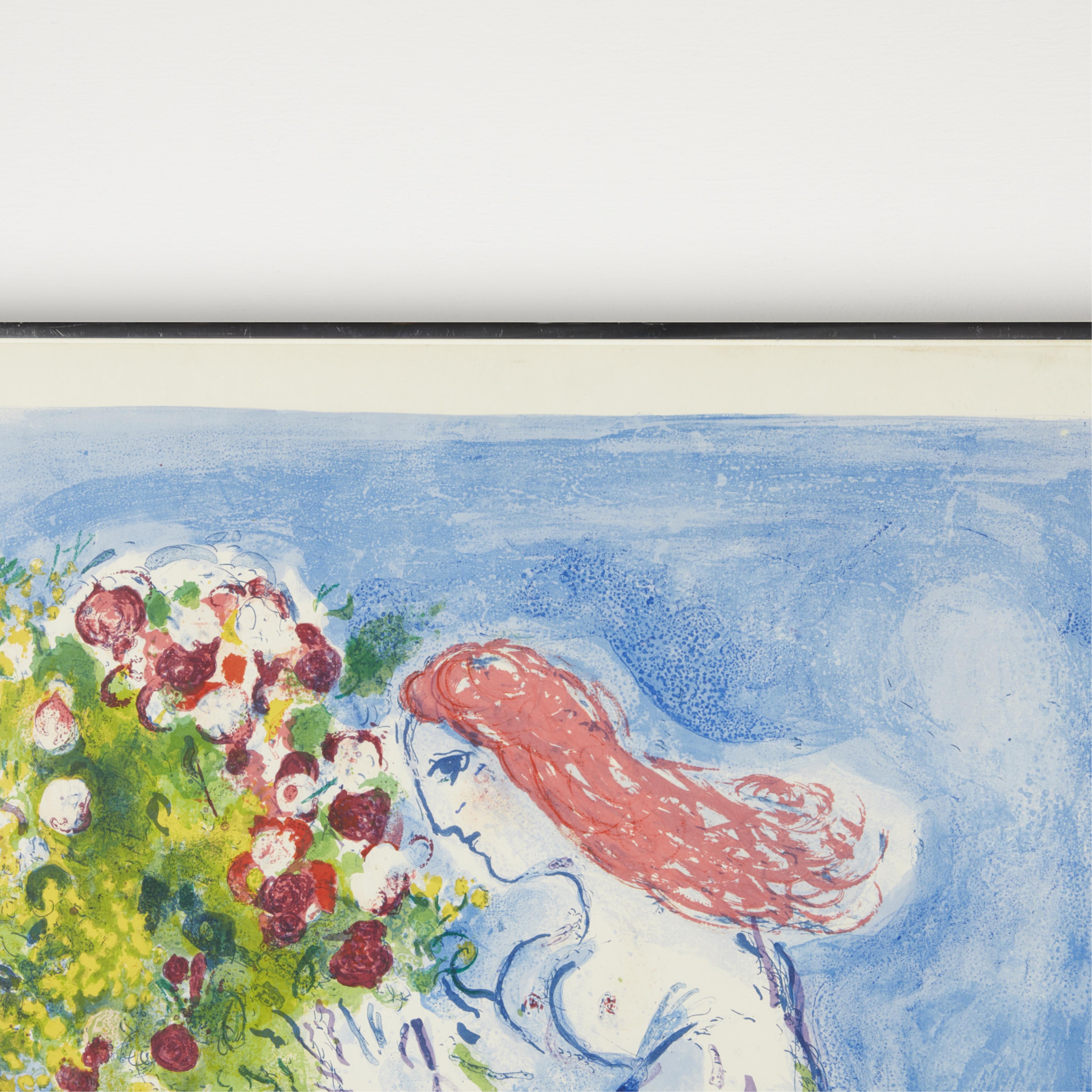 Marc Chagall "Bay of Angels" Signed Poster 1962 - Image 4 of 7