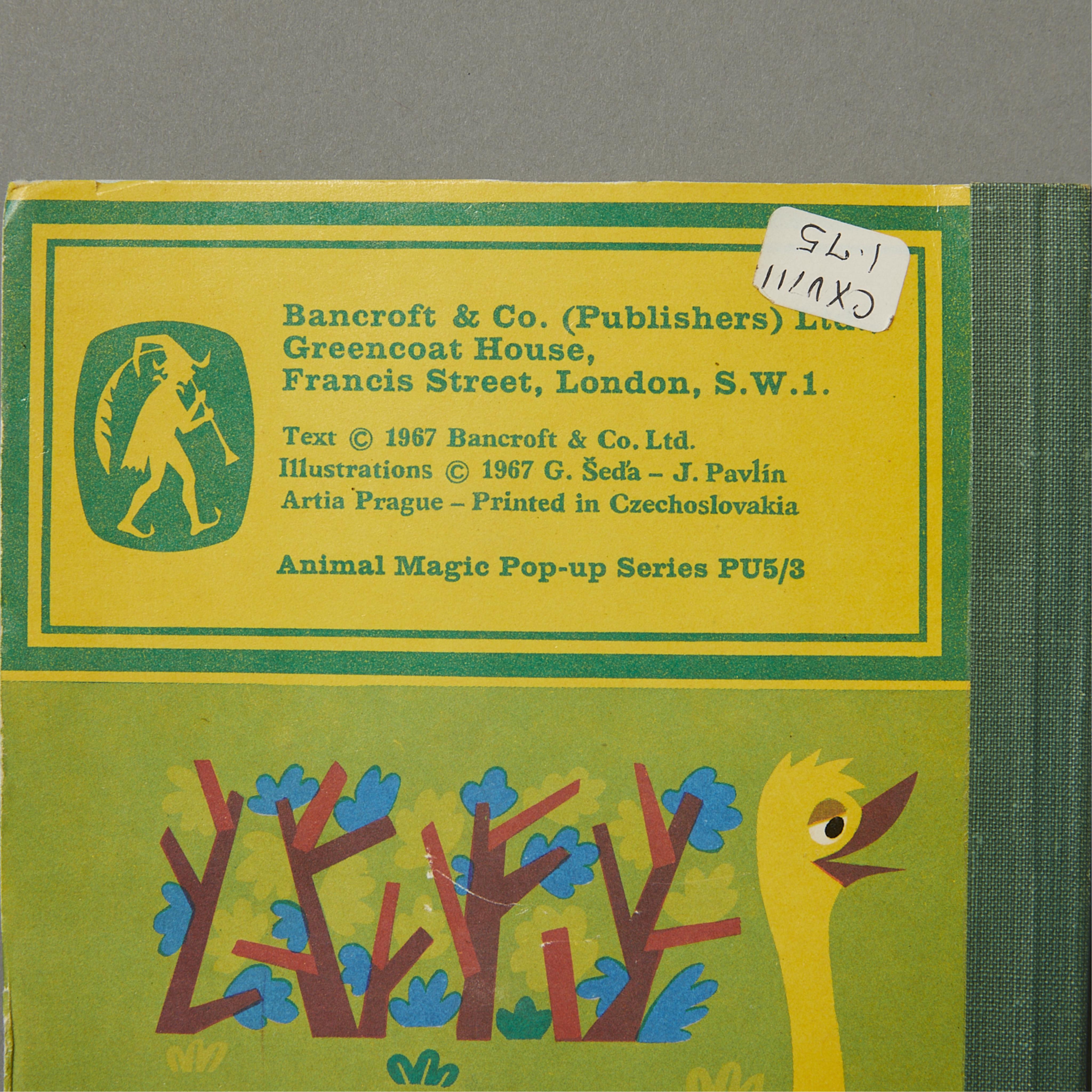 3 Bancroft "Animal Magic Pop-up" Books 1967 - Image 18 of 18