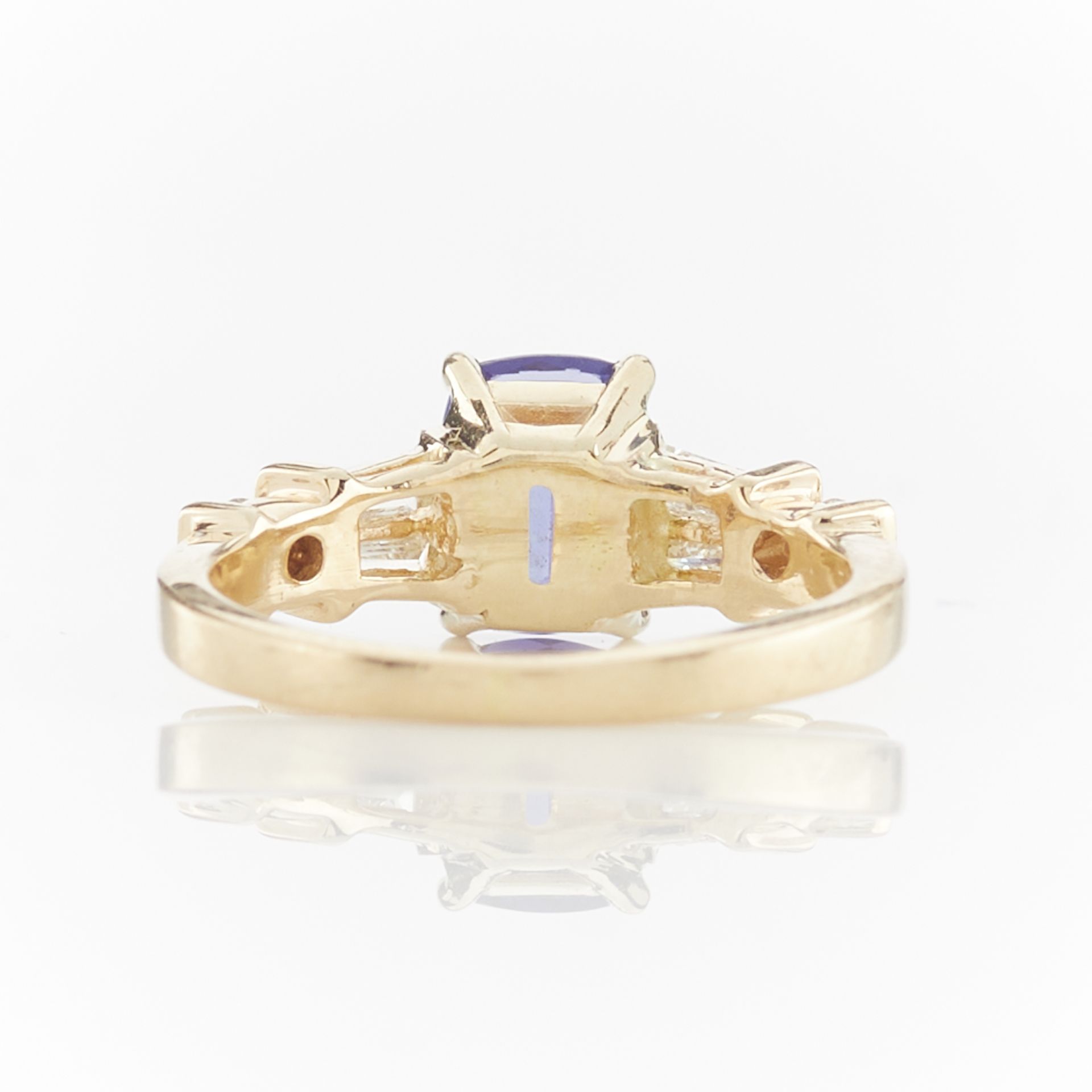 14K Yellow Gold Tanzanite & Diamond Ring - Image 8 of 12