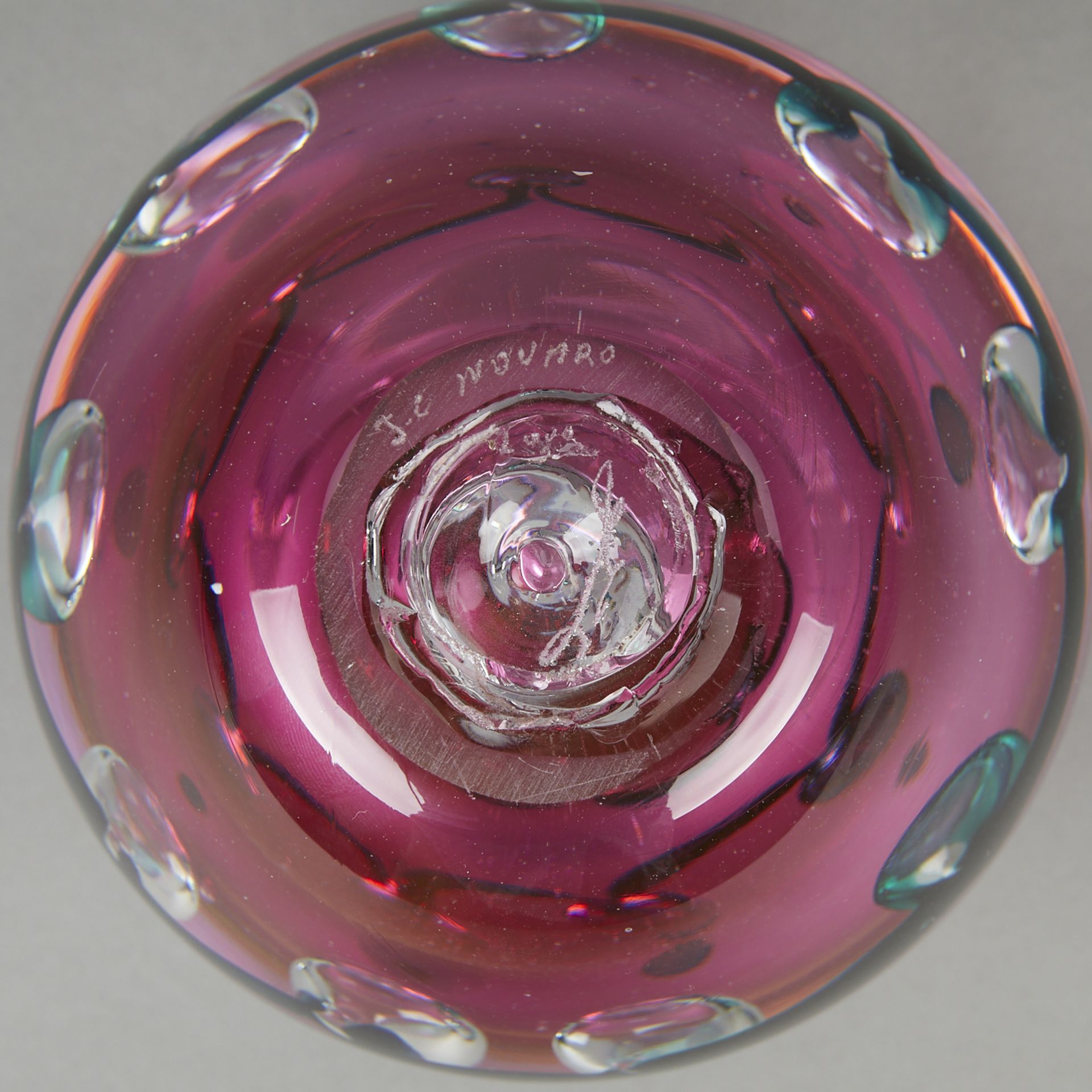 Jean-Claude Novaro Handblown Glass Vase 2000 - Image 8 of 8