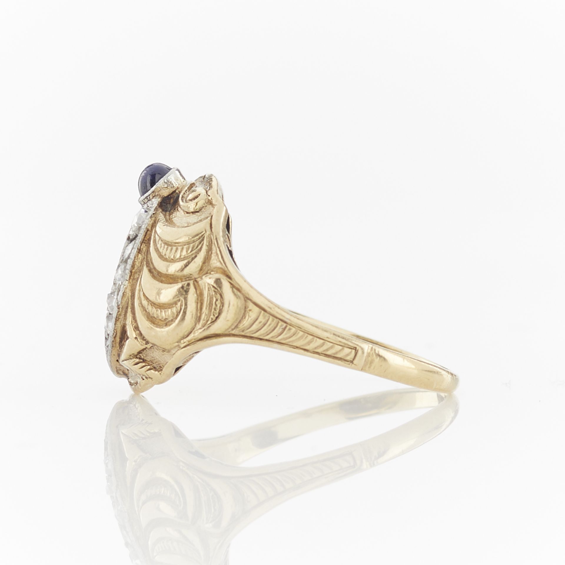 Cozzolino 14k Dragon Fly Ring w/ Dia. & Sapphire - Image 5 of 11