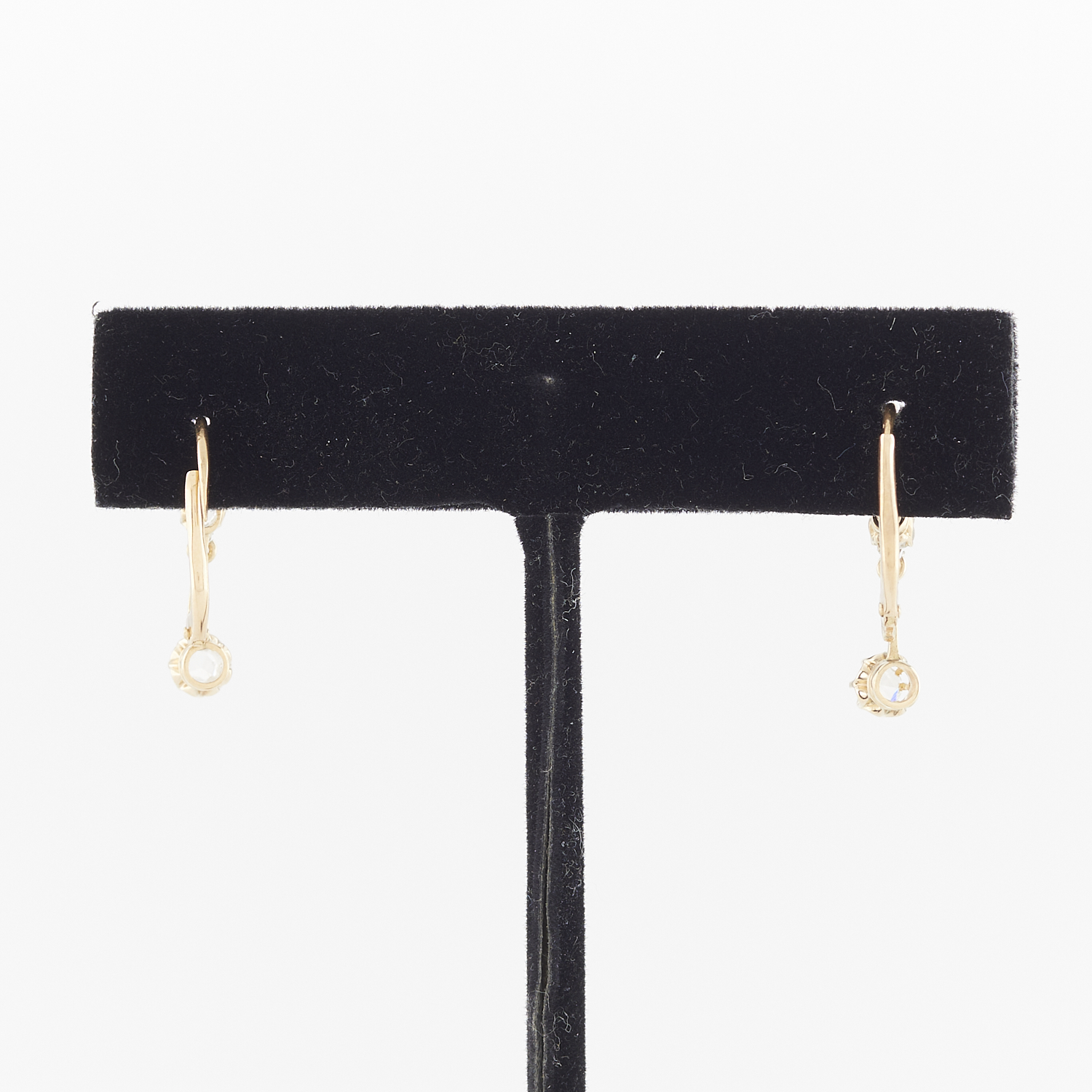 Victorian 14k & Diamond Dormeuse Earrings - Image 4 of 7