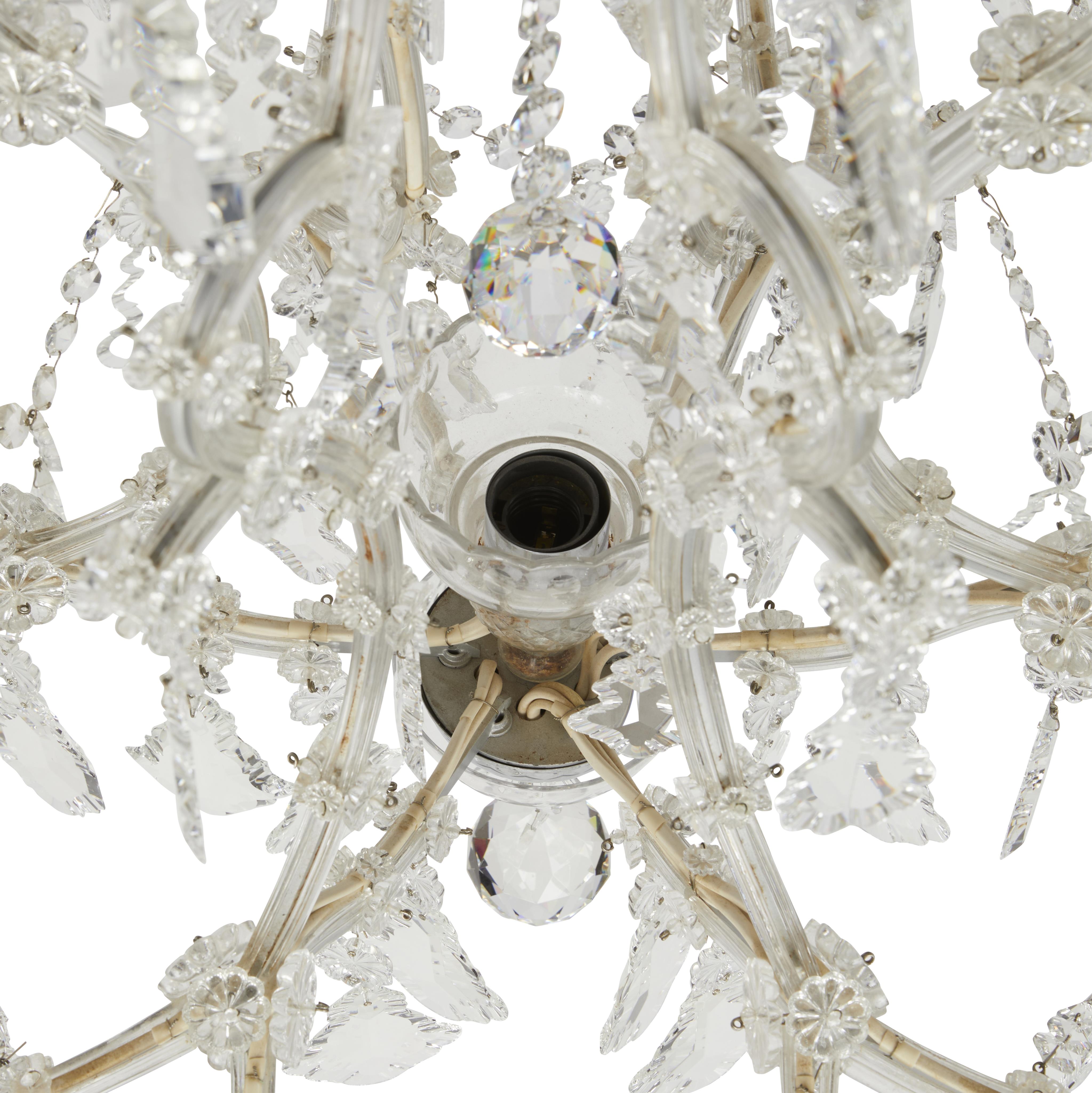 Maria Theresa Style Cut Crystal Chandelier - Image 15 of 17
