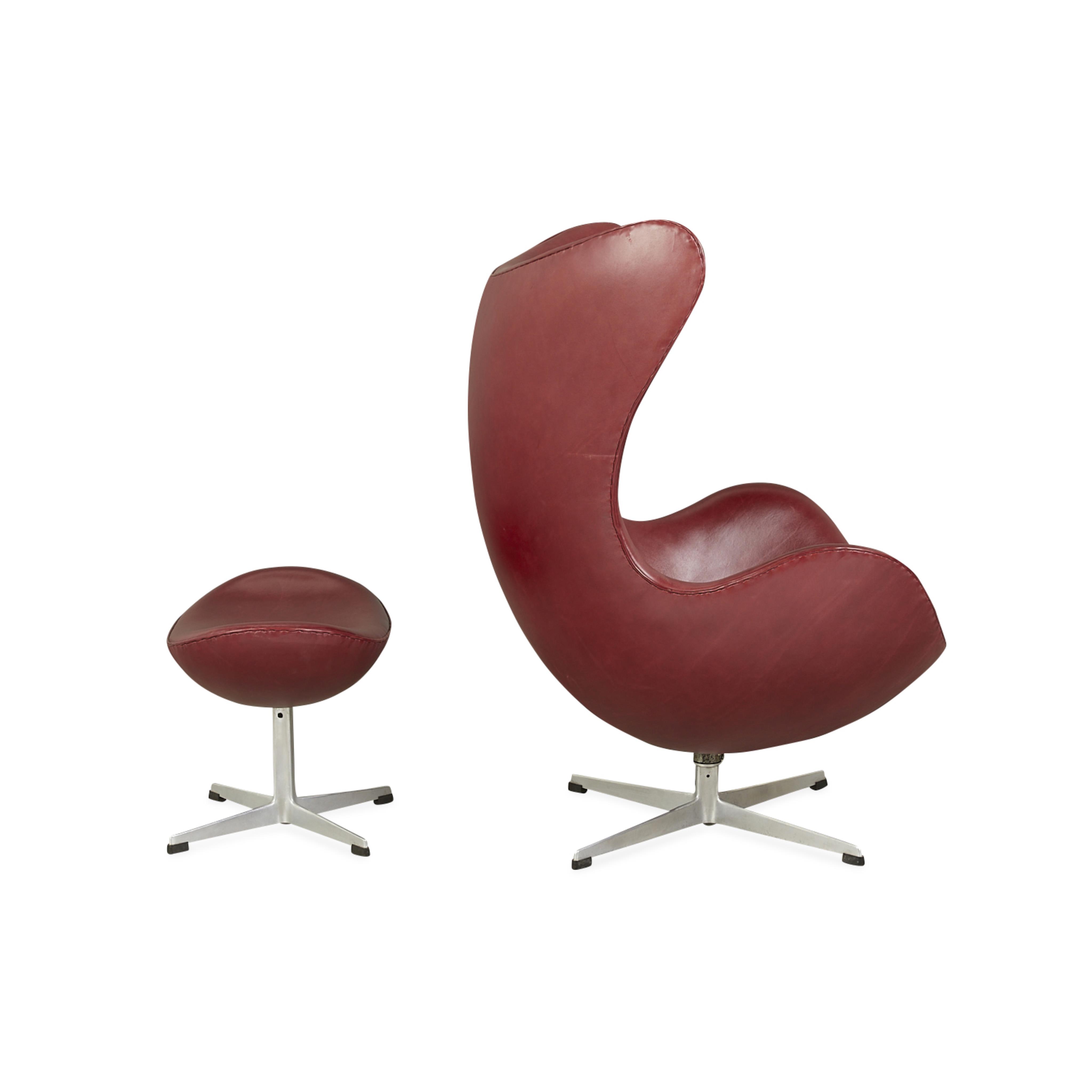 Arne Jacobsen for Hansen Leather Egg Chair 1964 - Image 7 of 17