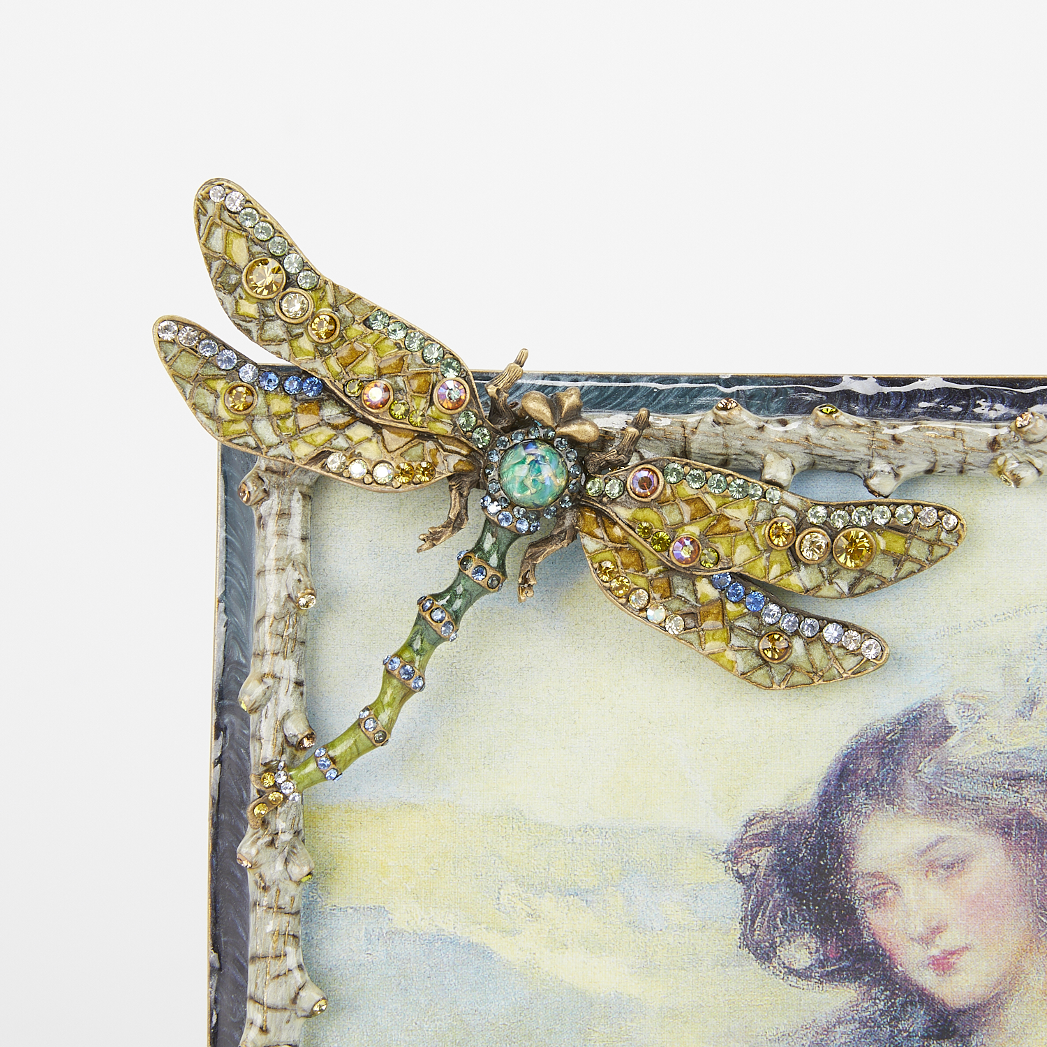 Jay Strongwater Rectangular Frame with Dragonfly - Image 2 of 7