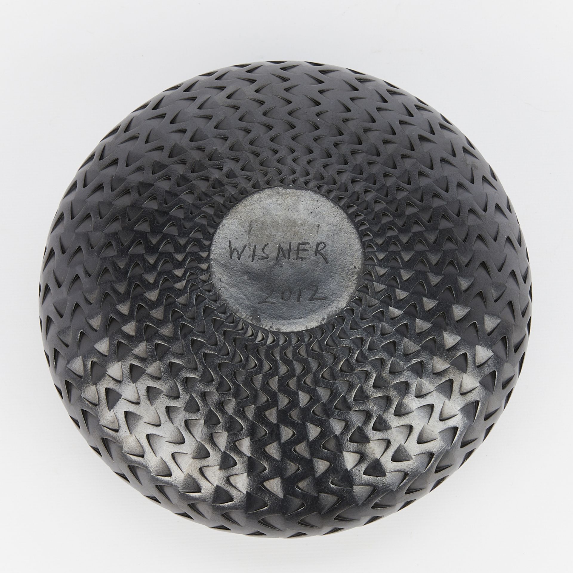 Michael Wisner Black Studio Pottery Vase - Image 6 of 8