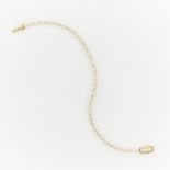 Oscar Friedman 18k Gold Step Cut Diamond Bracelet