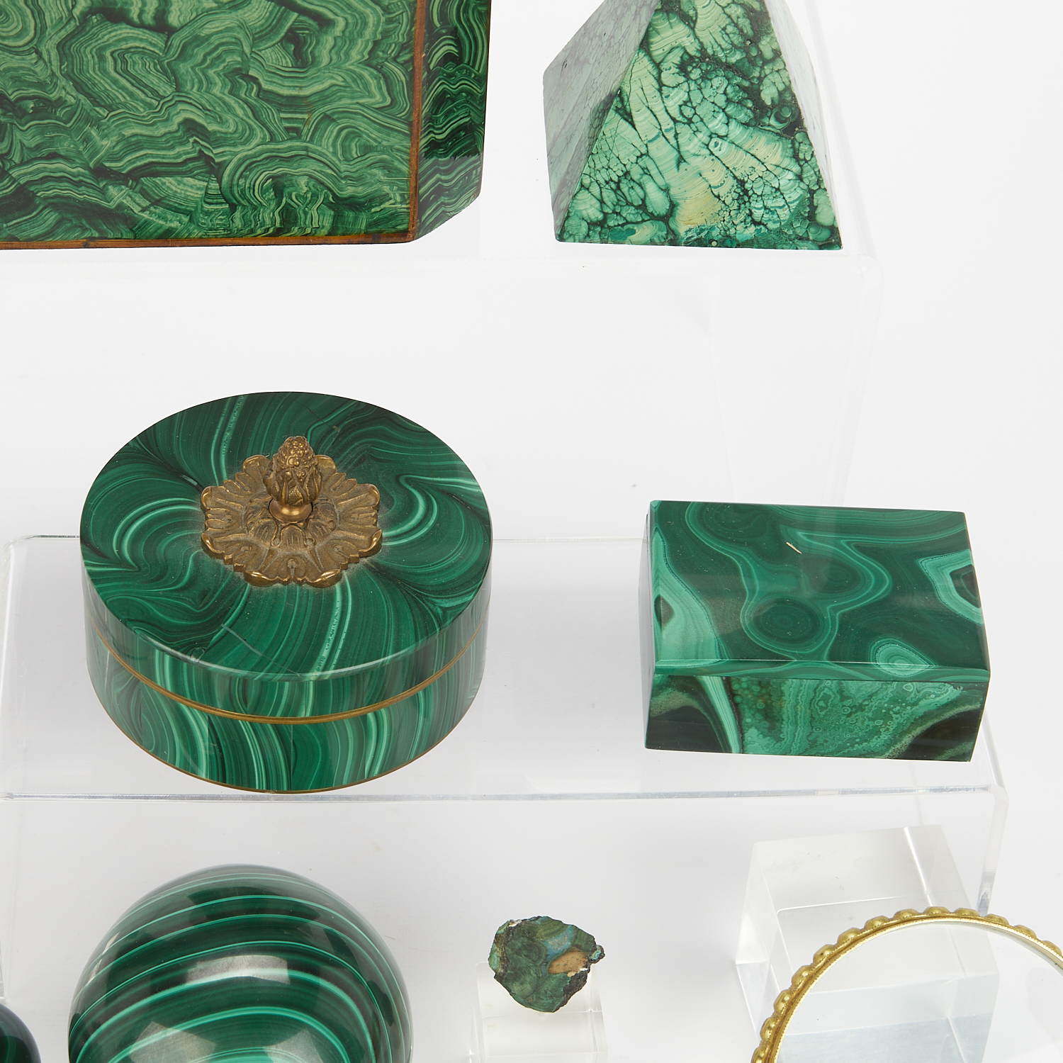 Group of 15 Malachite Items - Image 4 of 15