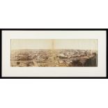 Vintage Albumen Print of Nagasaki Harbor