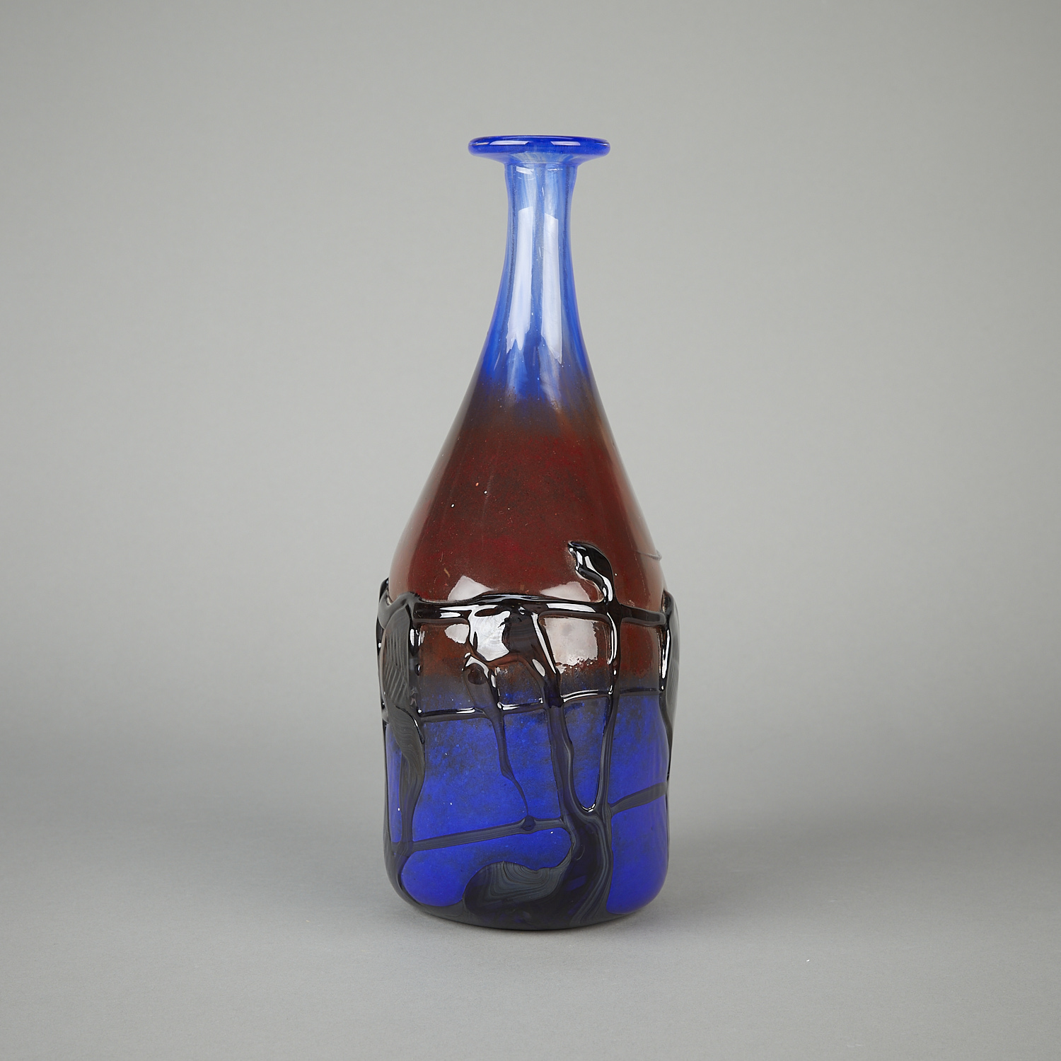 Jean-Claude Novaro Handblown Tall Glass Vase - Image 5 of 11