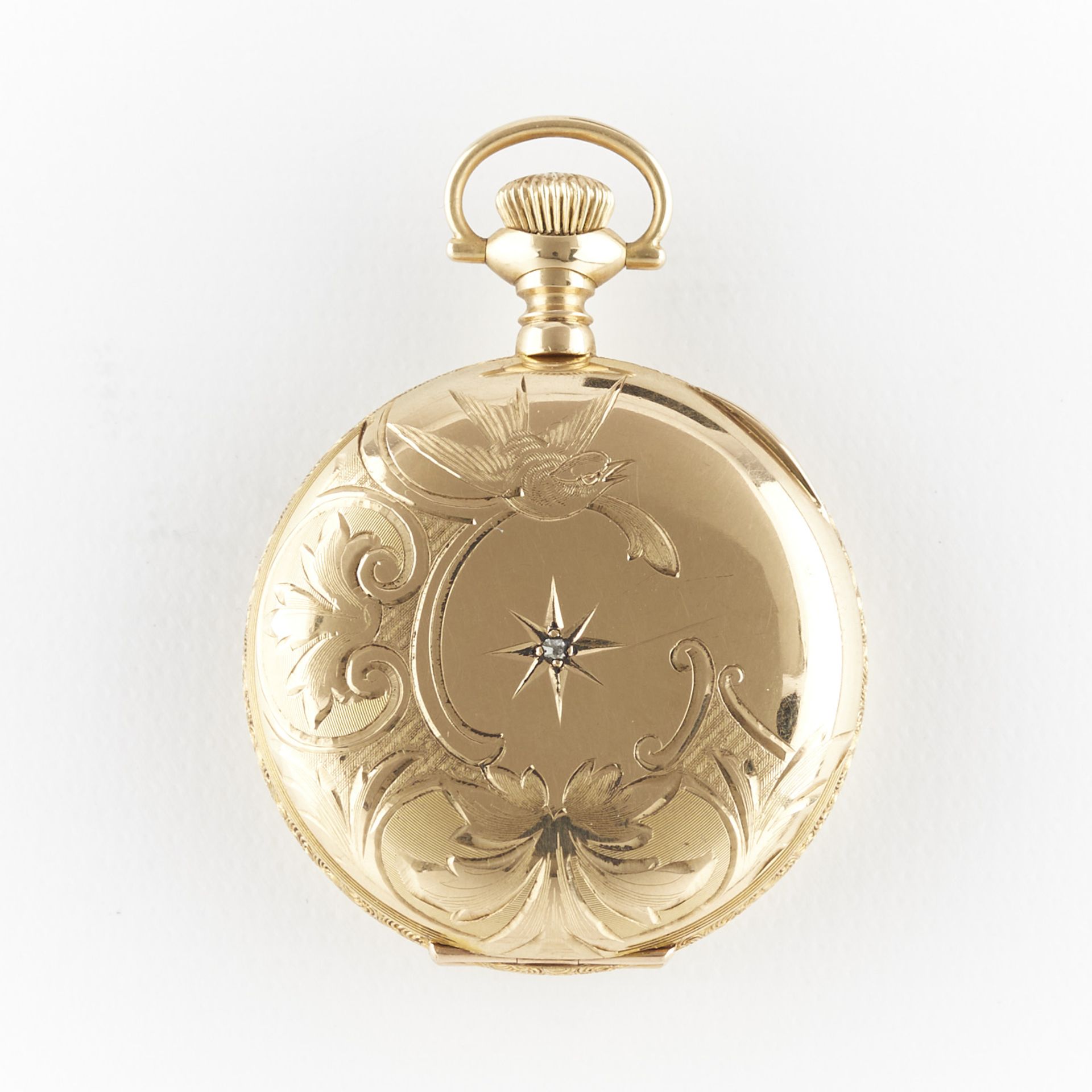 Waltham 14K Hunter Pocket Watch - Bild 2 aus 4