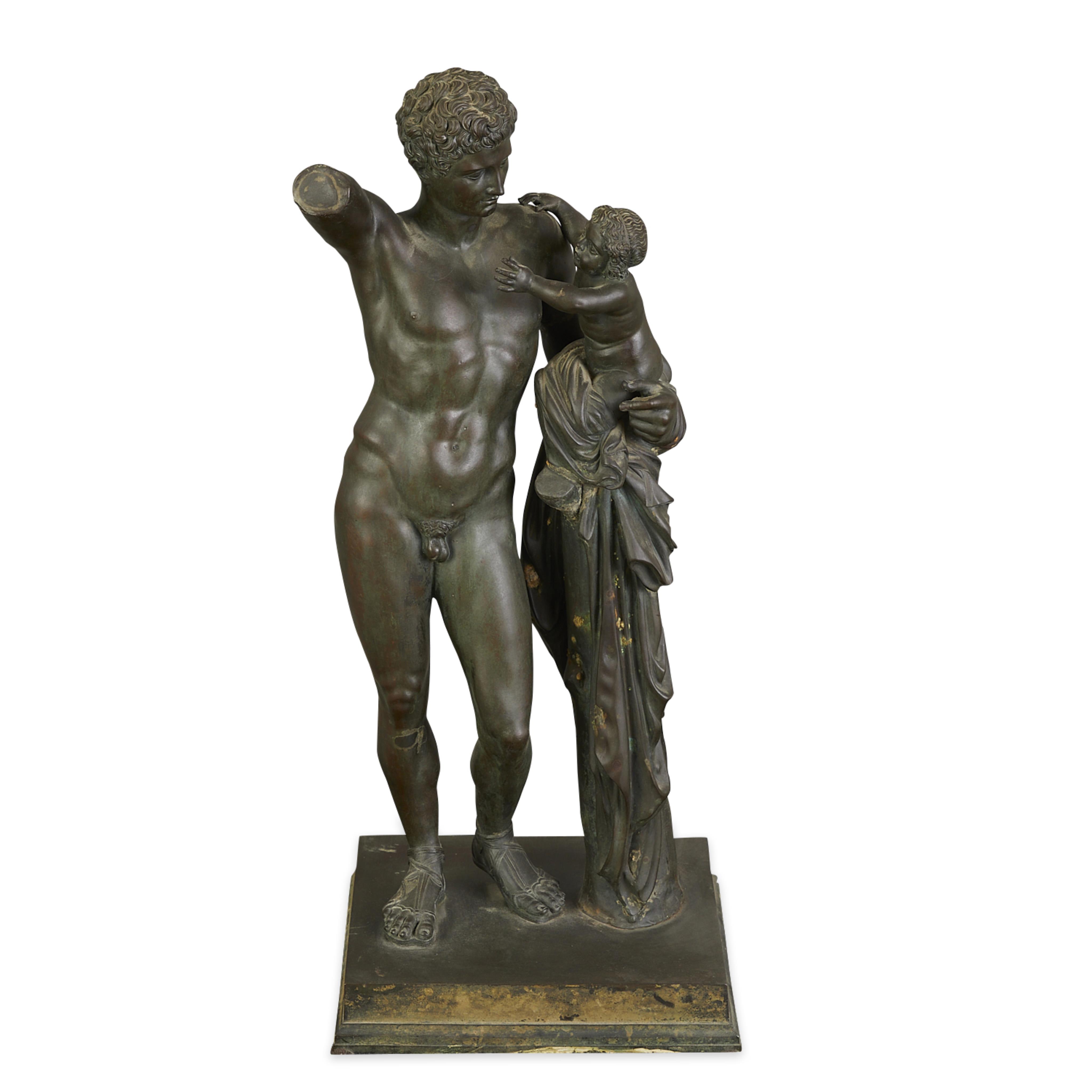 Bronze "Hermes and the Infant Dionysus" Sculpture - Image 7 of 11