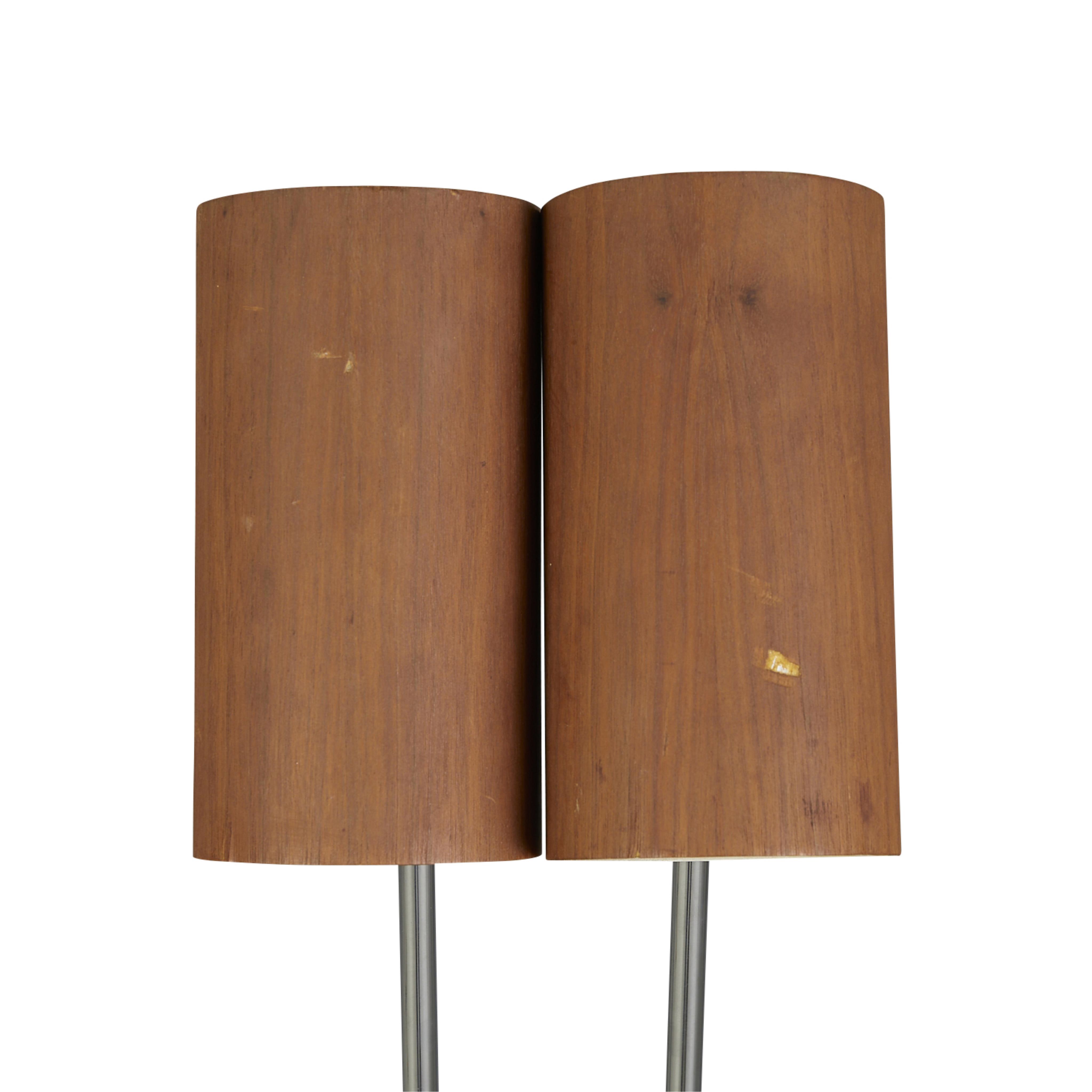 George Nelson "Holzzylinder" MCM Floor Lamp - Image 10 of 11