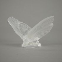 Lalique France Frosted Crystal Butterfly