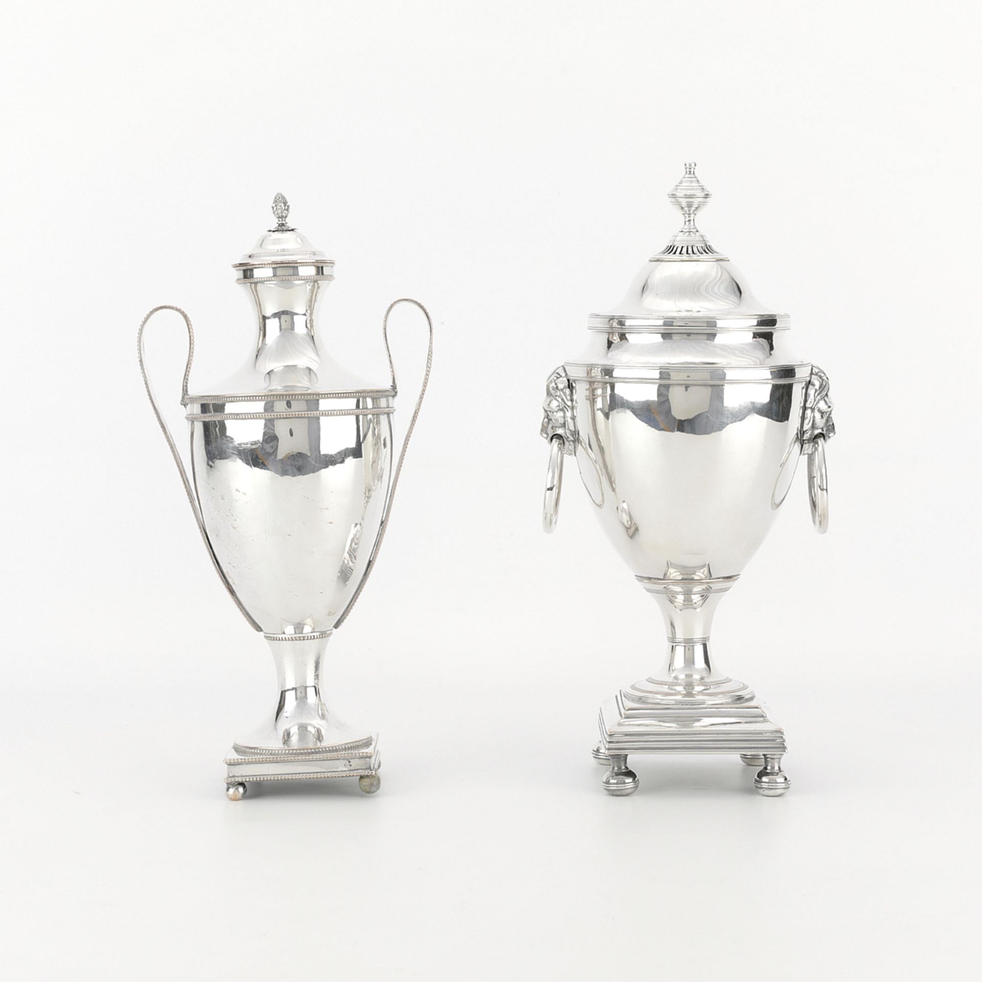 2 Sheffield Style Silver Plate Tea Urns - Bild 4 aus 14
