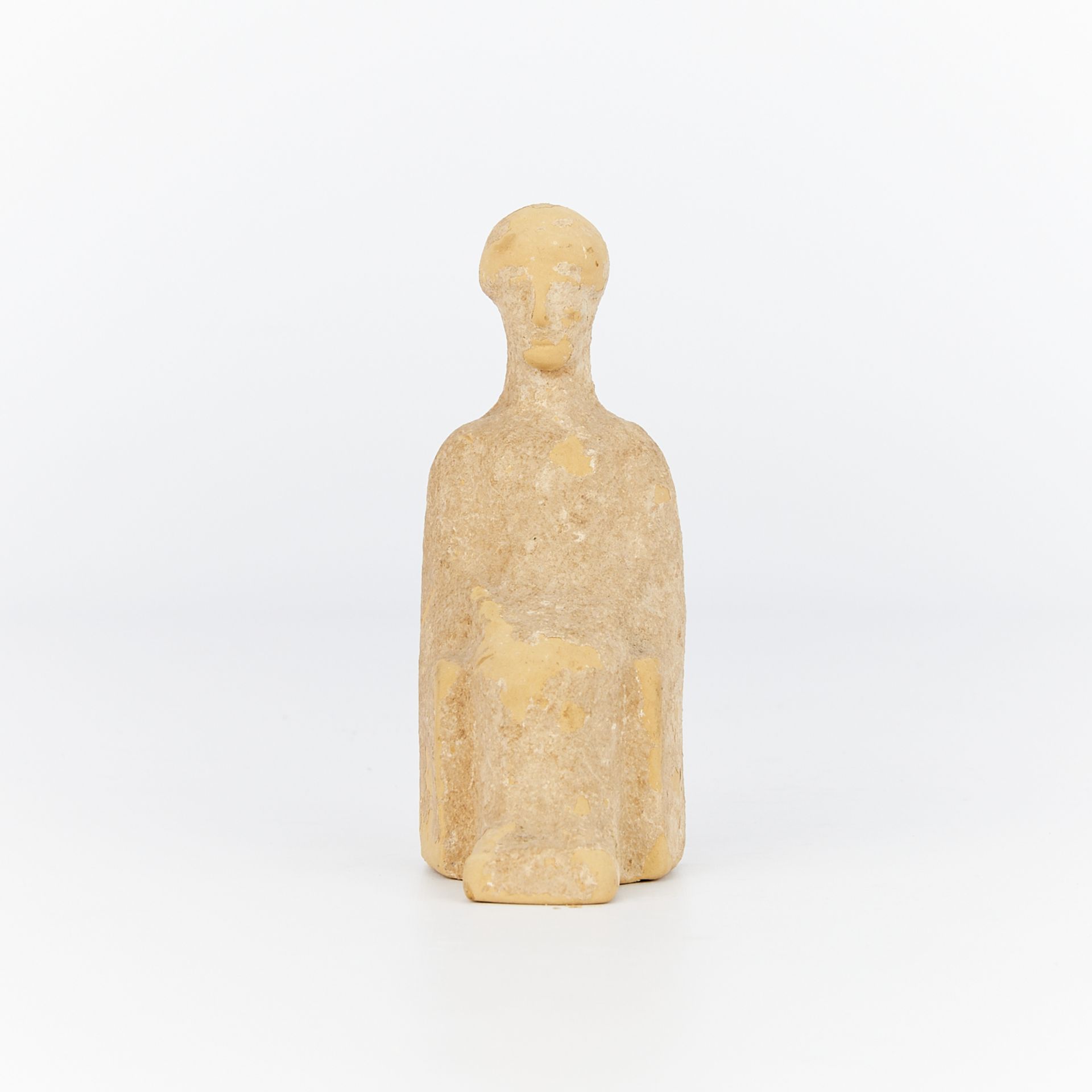 Greek Terracotta Seated Tanagra Goddess Figurine - Bild 3 aus 8