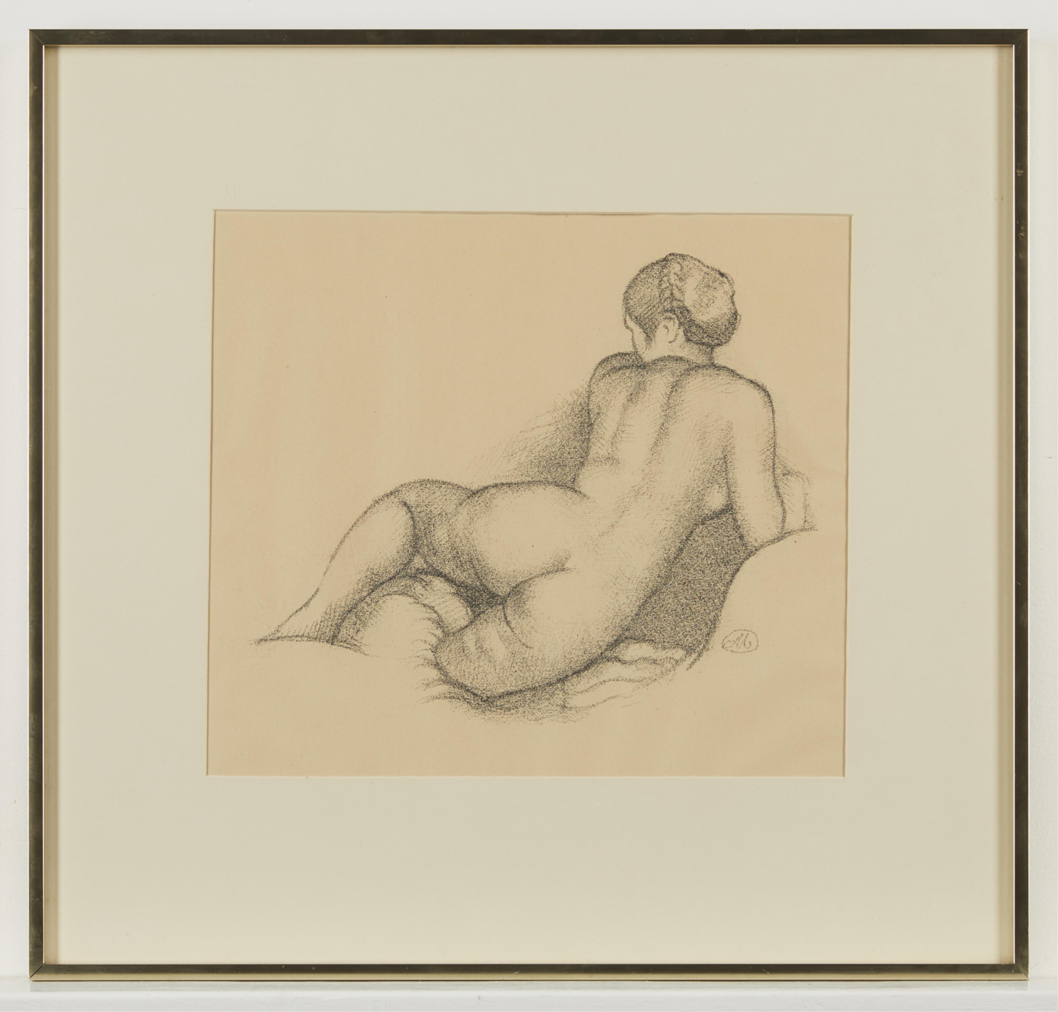 Aristide Maillol Female "Bather" Lithograph - Image 2 of 5