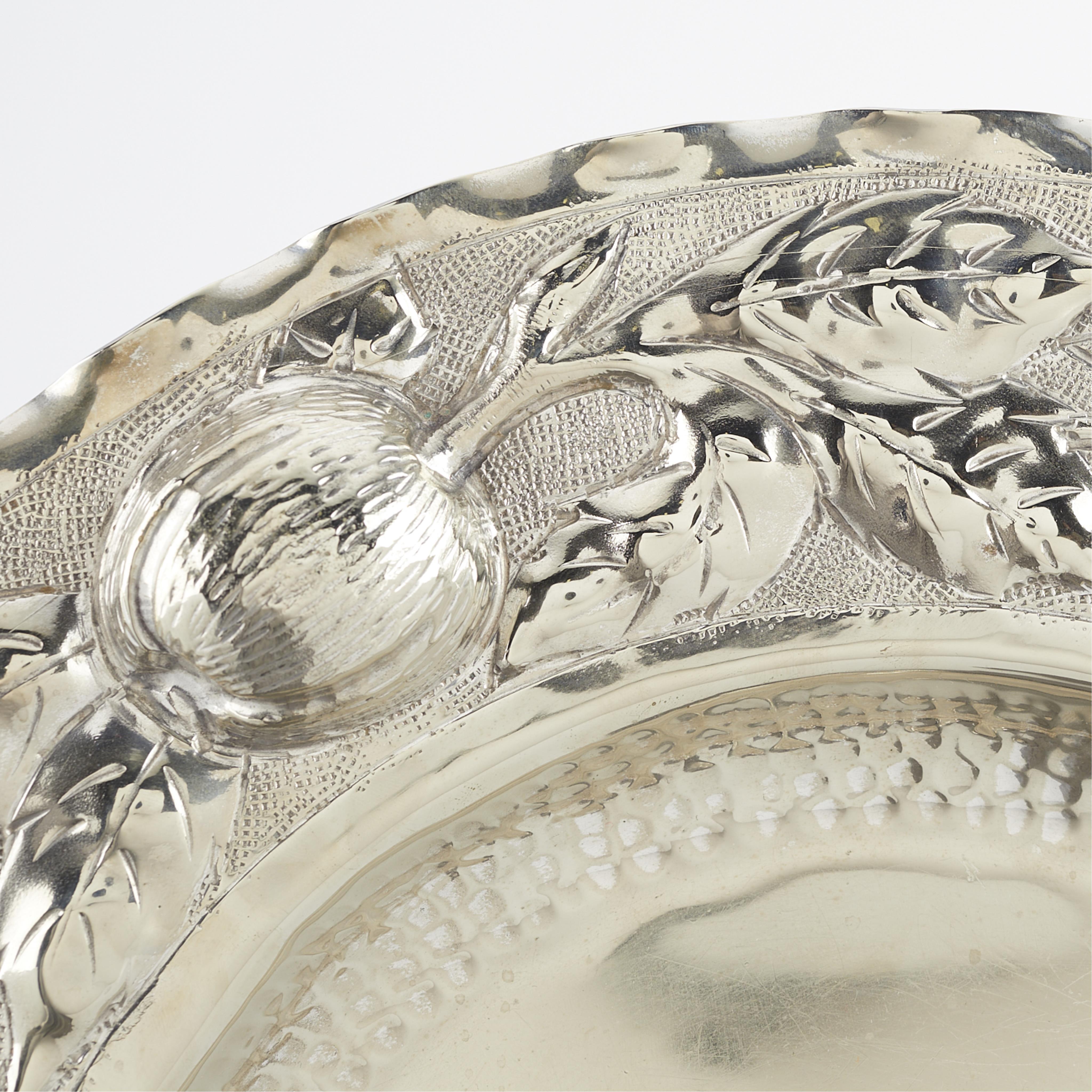 Colonial Silverplate Repousee Platter - Image 4 of 4