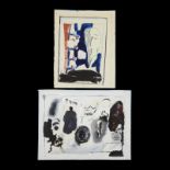 2 Norris Embry Abstract Paintings ca. 1960s