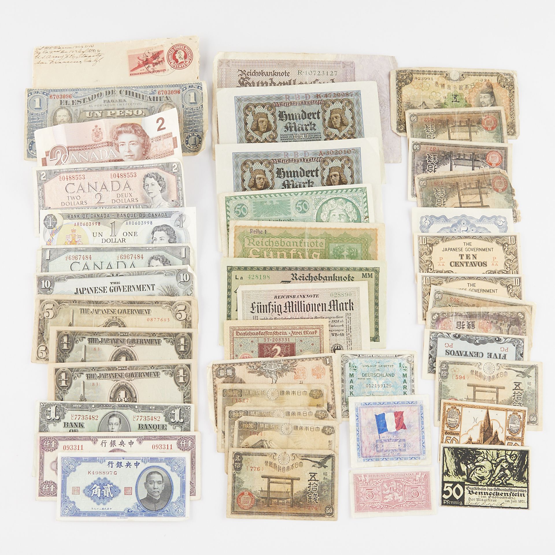 Large Group of Mixed Foreign Currency - Bild 11 aus 12