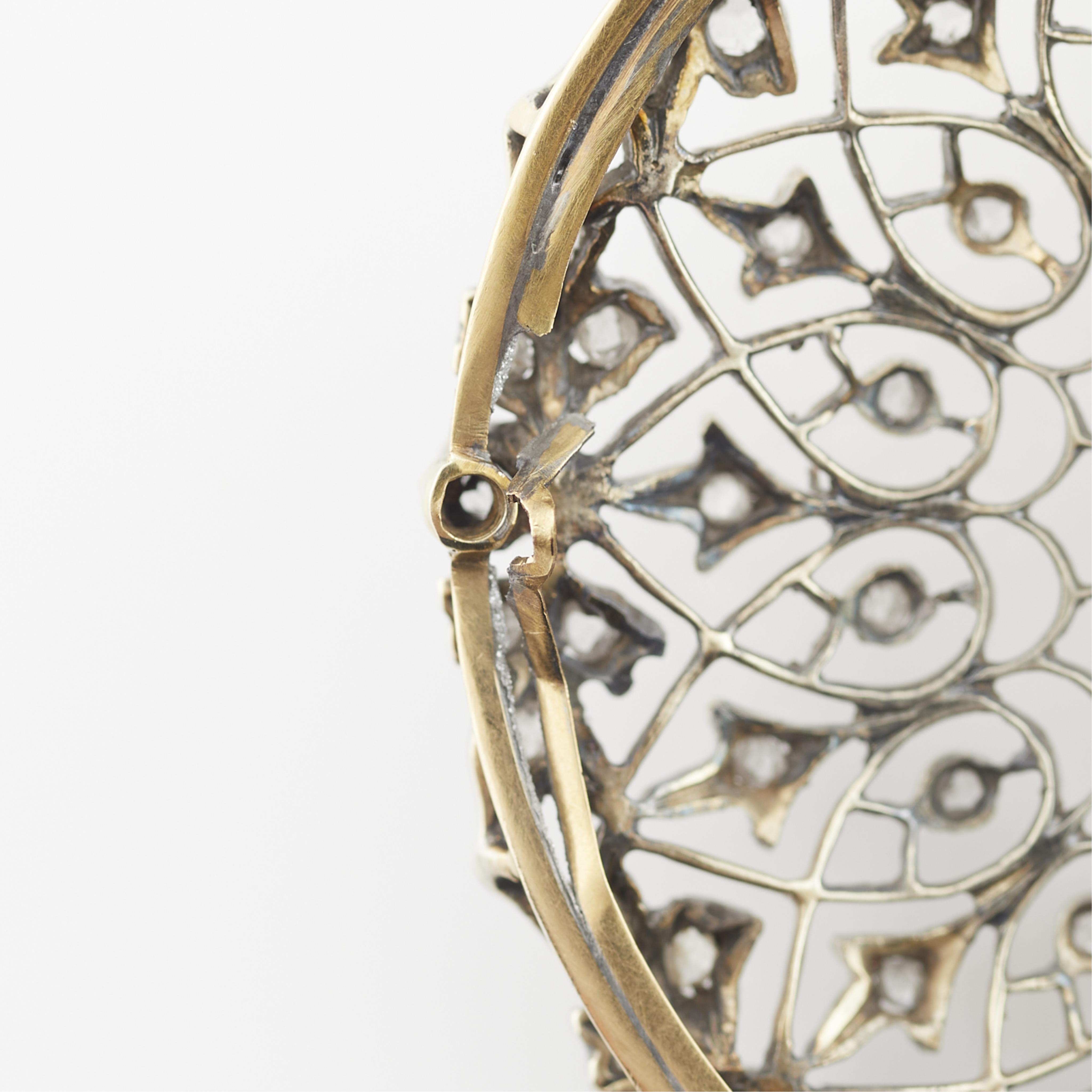 Edwardian Diamond Circle Brooch Pendant - Image 13 of 15