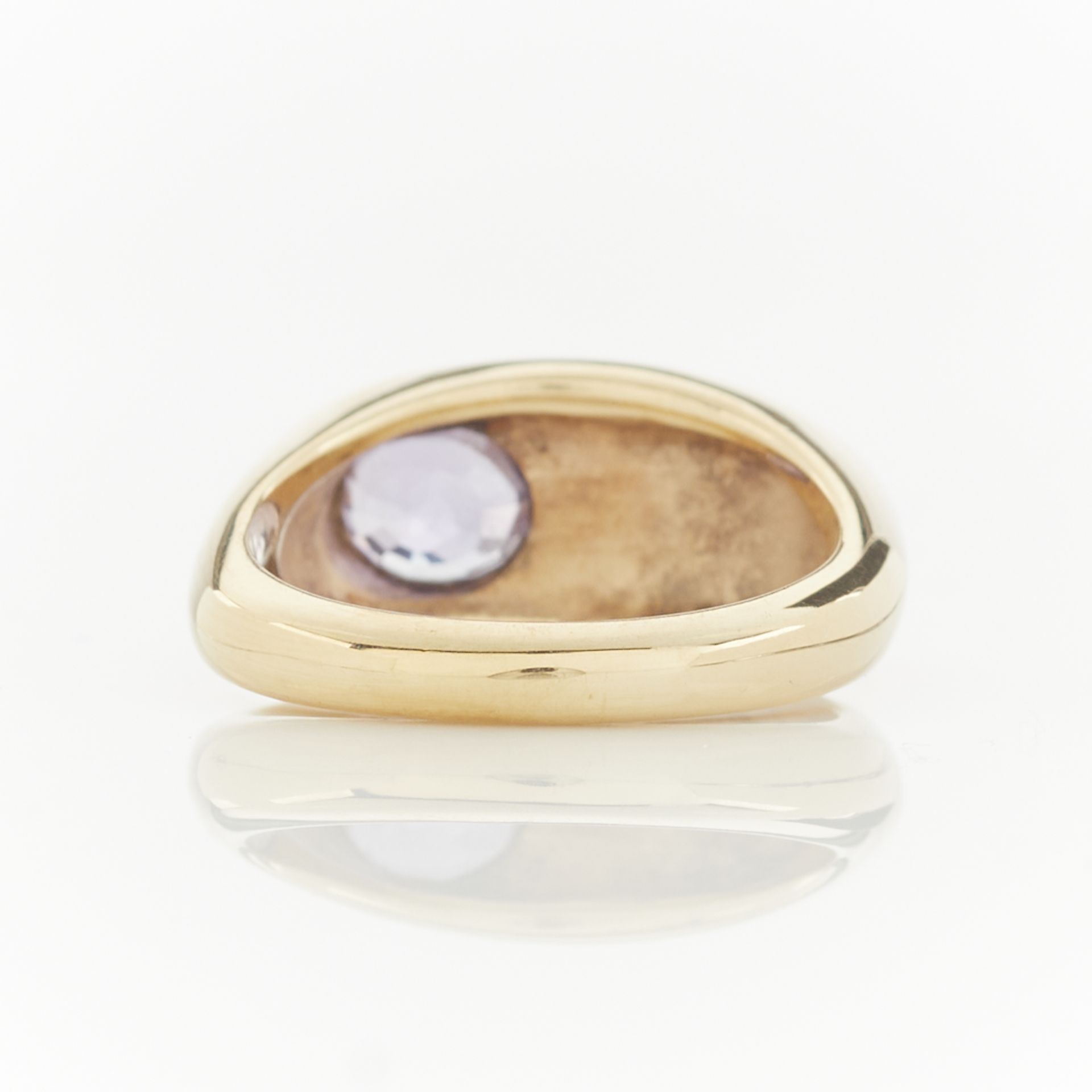 14k Yellow Gold & Purple Sapphire Ring - Bild 6 aus 10