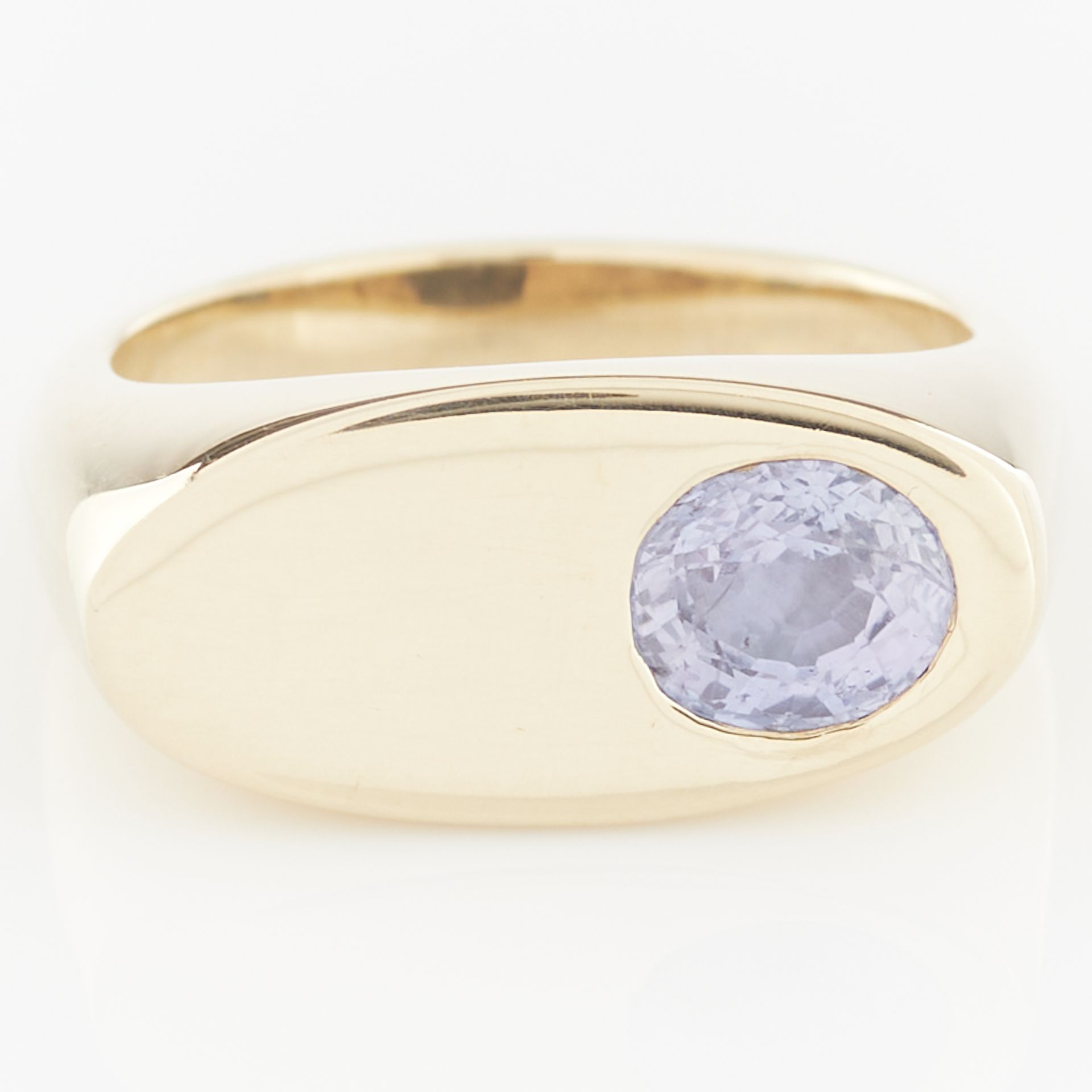 14k Yellow Gold & Purple Sapphire Ring - Bild 10 aus 10