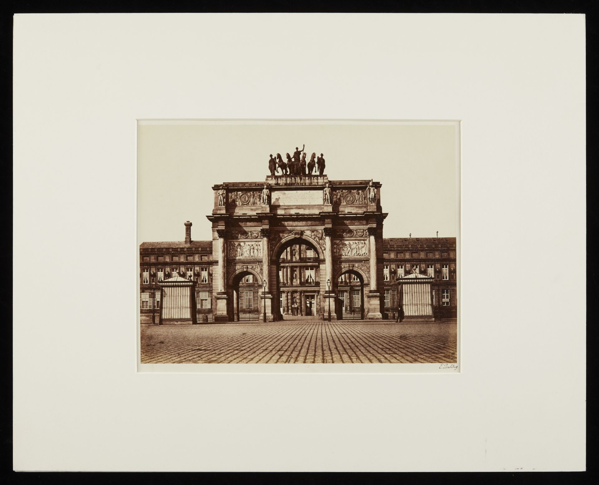 Edouard Baldus "L'Arc de Triomphe, Paris" Albumen - Bild 5 aus 7