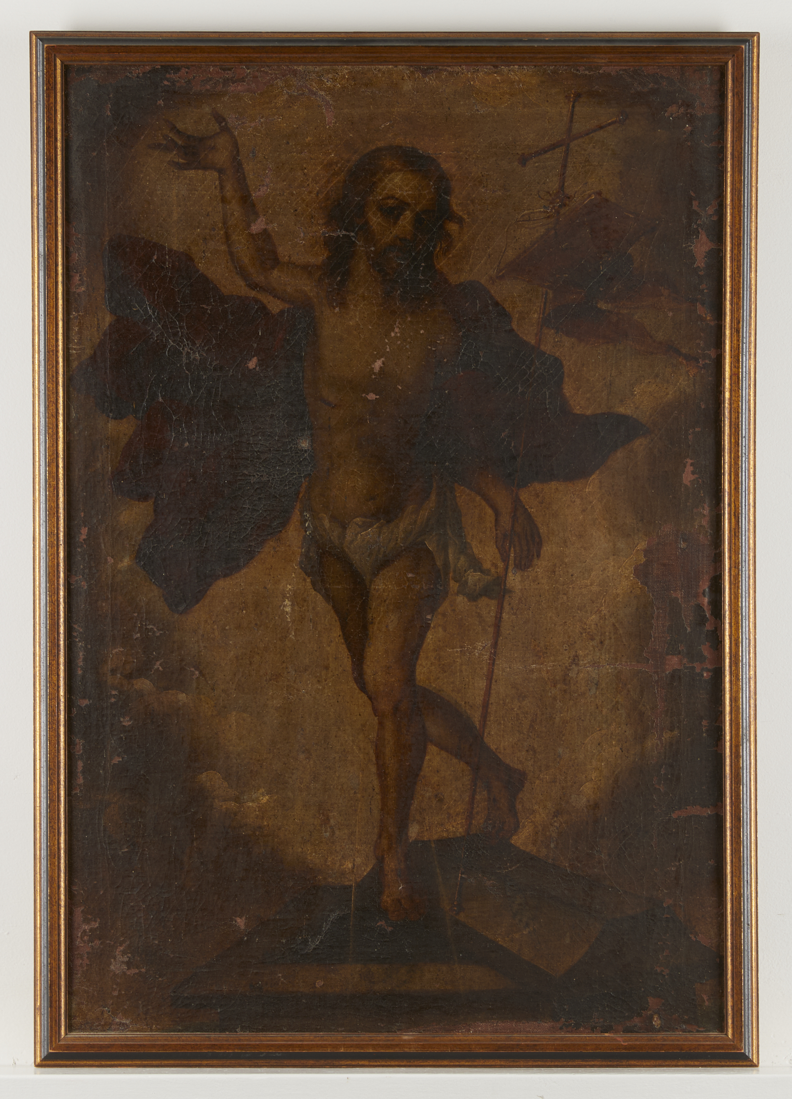 17th c. Portuguese Resurrection Painting - Image 3 of 9