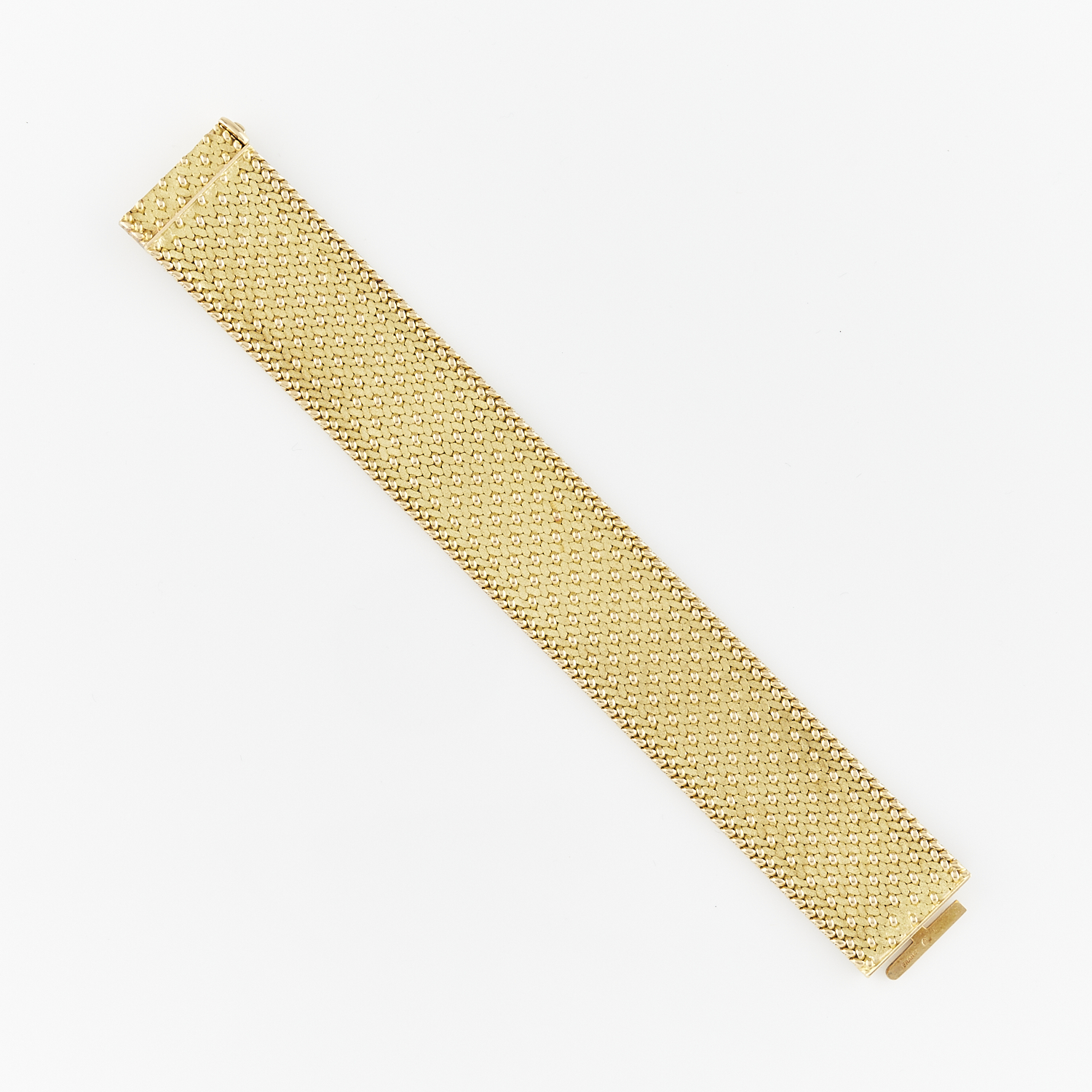 Georges L'Enfant 18k Gold Woven Bracelet - Image 4 of 16