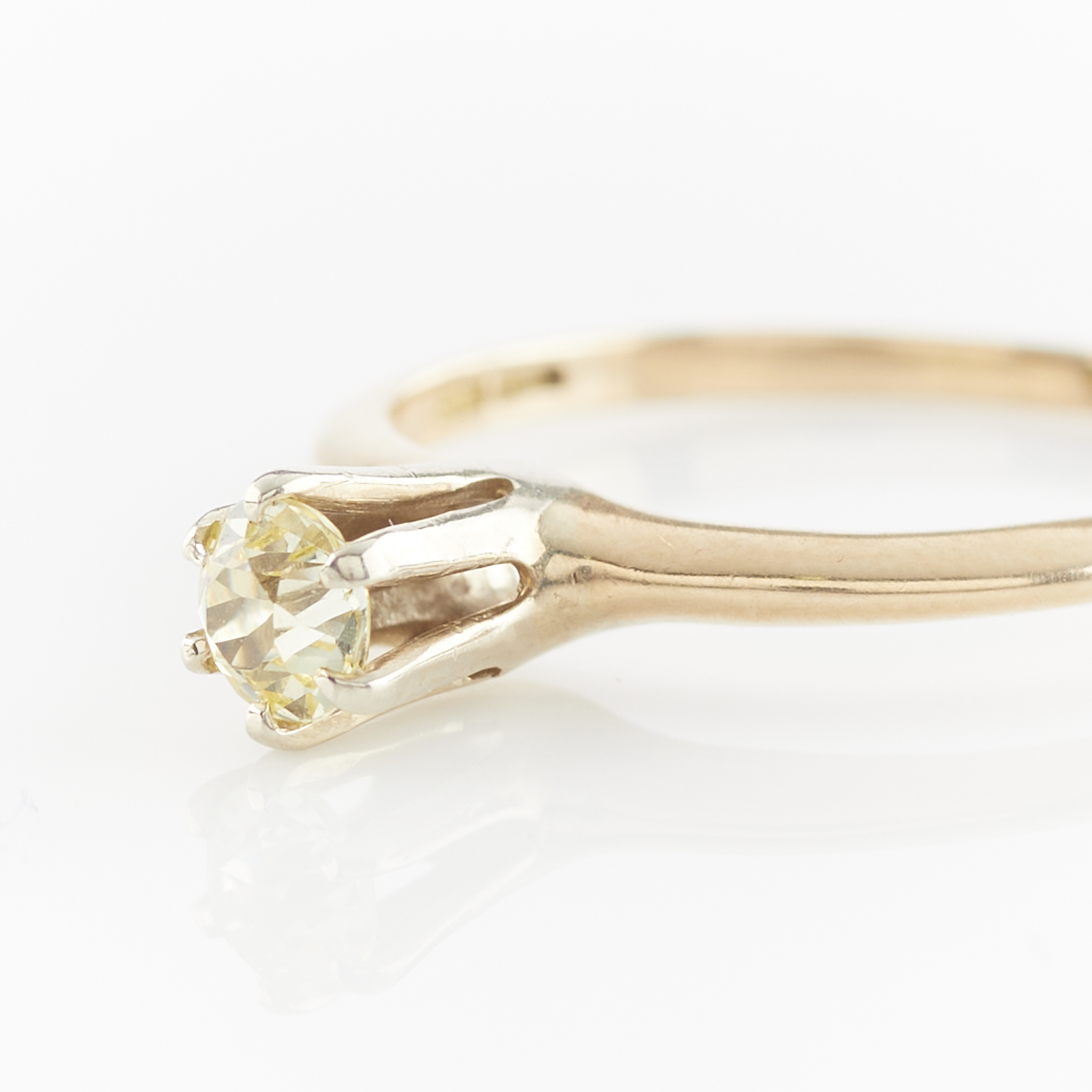 Ostby Barton 14k Yellow Gold & Diamond Ring - Image 10 of 11