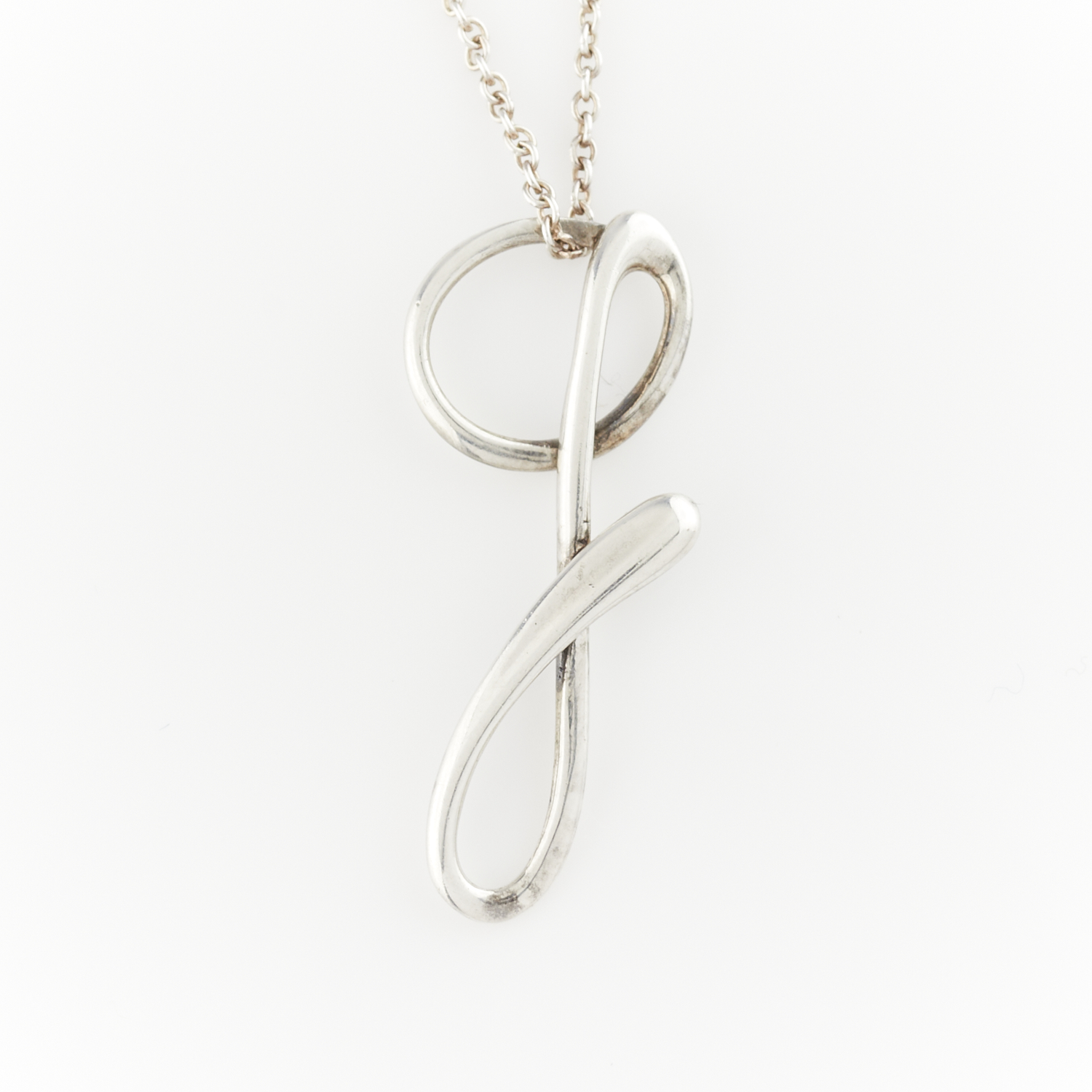 Elsa Peretti for Tiffany & Co. Sterling Initial Necklace - Image 5 of 8