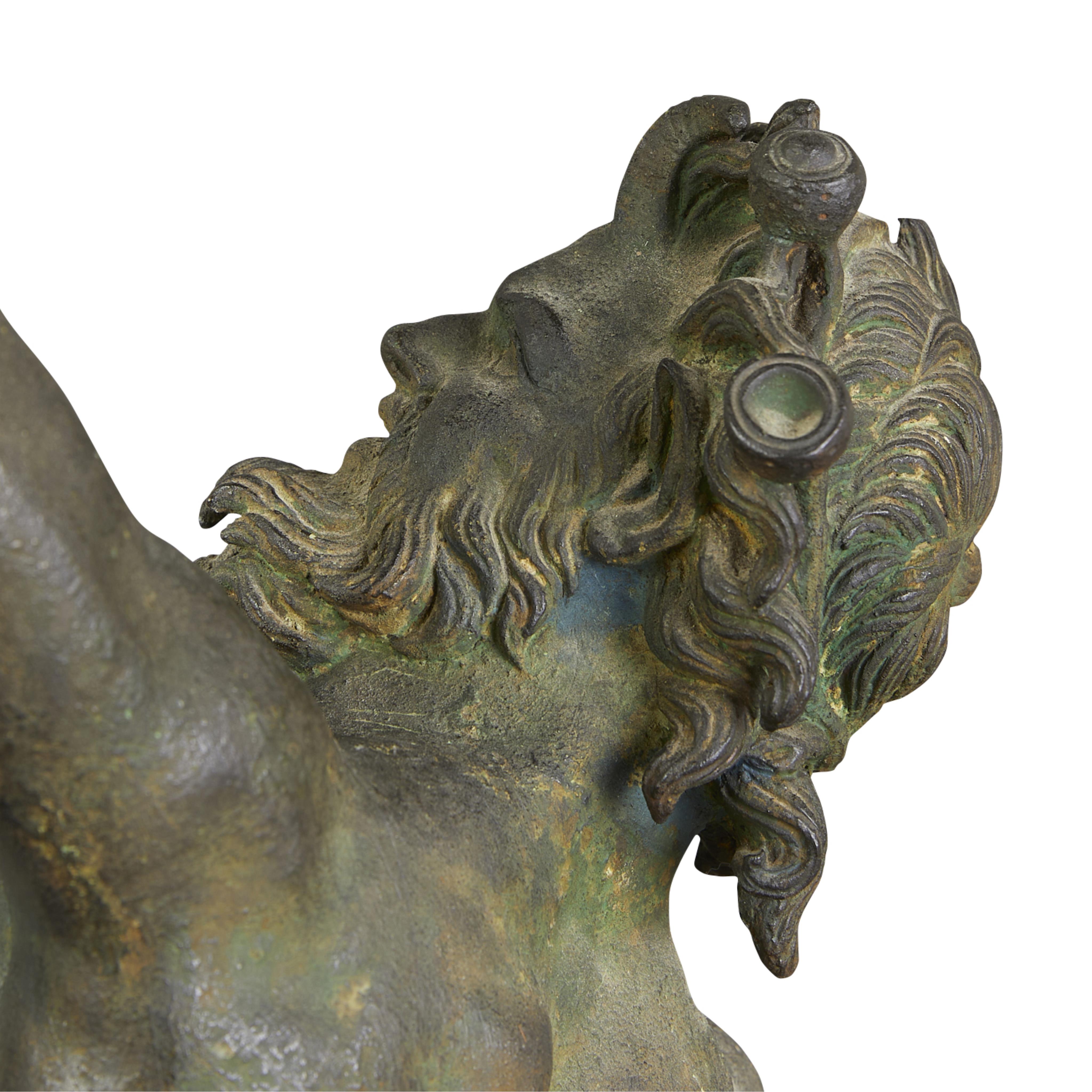 Chiurazzi Cast Bronze Dancing Faun of Pompeii - Image 9 of 10