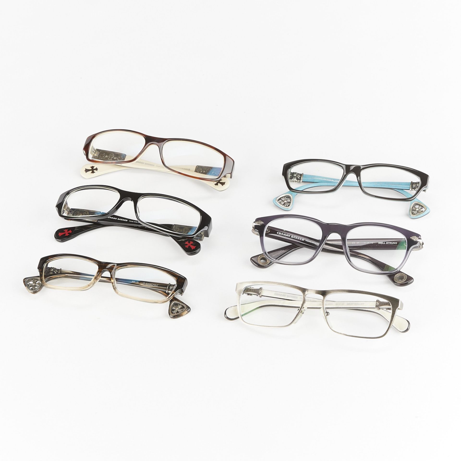 Grp of 6 Chrome Hearts Eyeglasses - Bild 3 aus 12