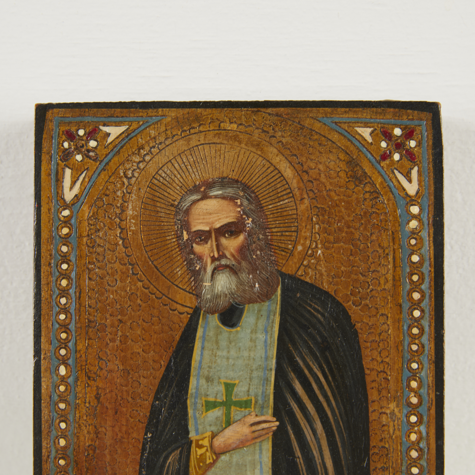 Russian Orthodox Icon Painting of Saint - Image 4 of 6