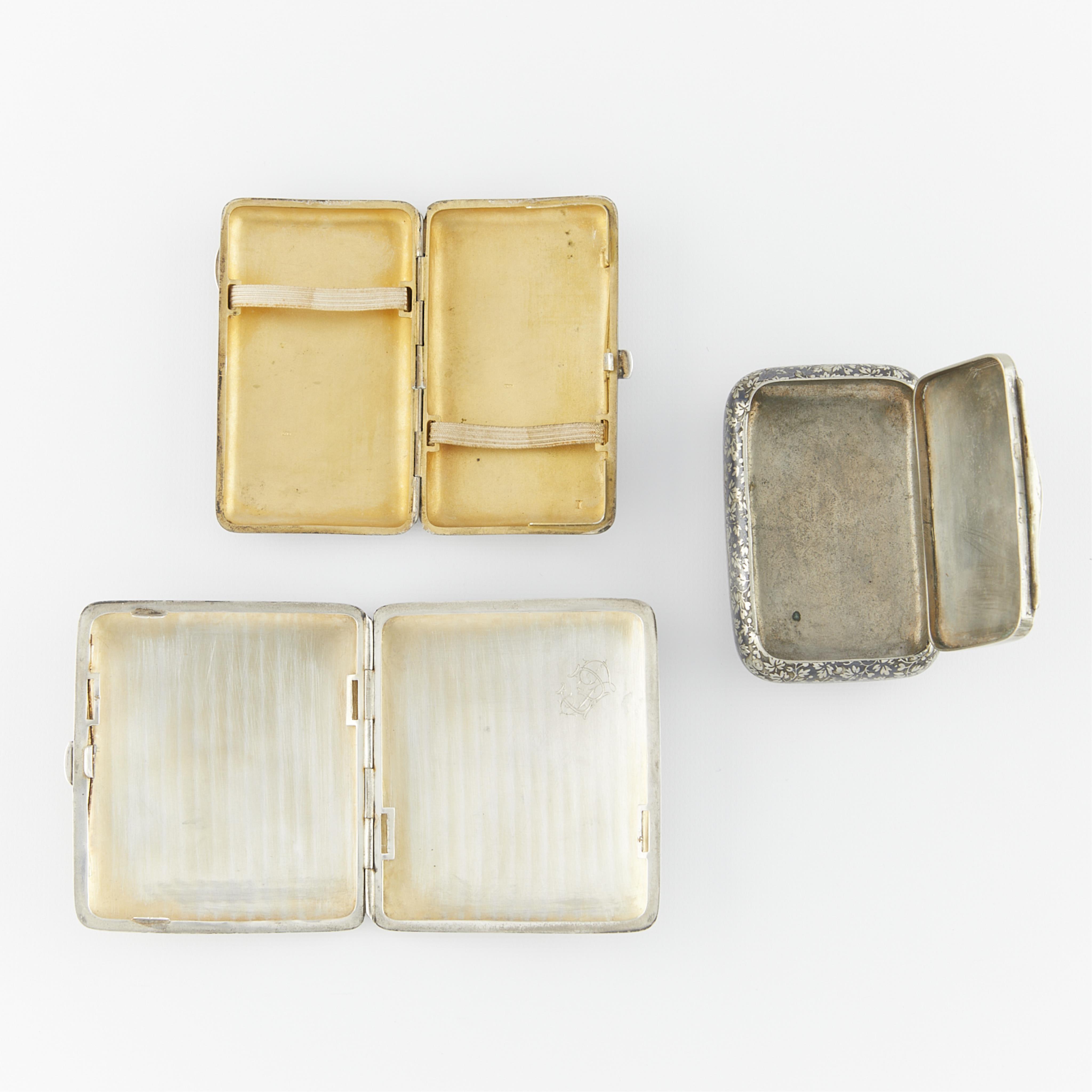 Group of 3 Silver Niello Cases - Image 2 of 11