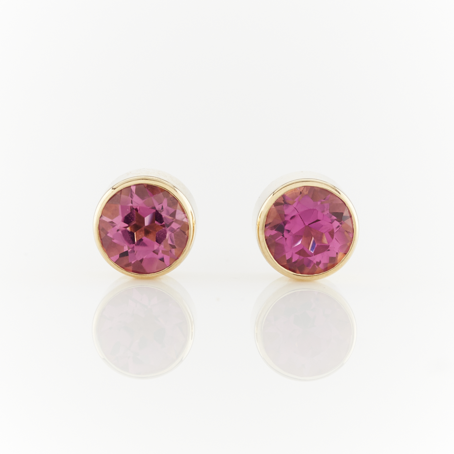 14k Yellow Gold & Tourmaline Studs - Image 3 of 8