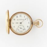 Elgin 14k Yellow Gold Hunter Pocket Watch