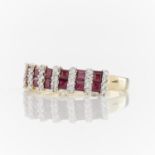 14k Yellow Gold Ruby & Diamond Ring